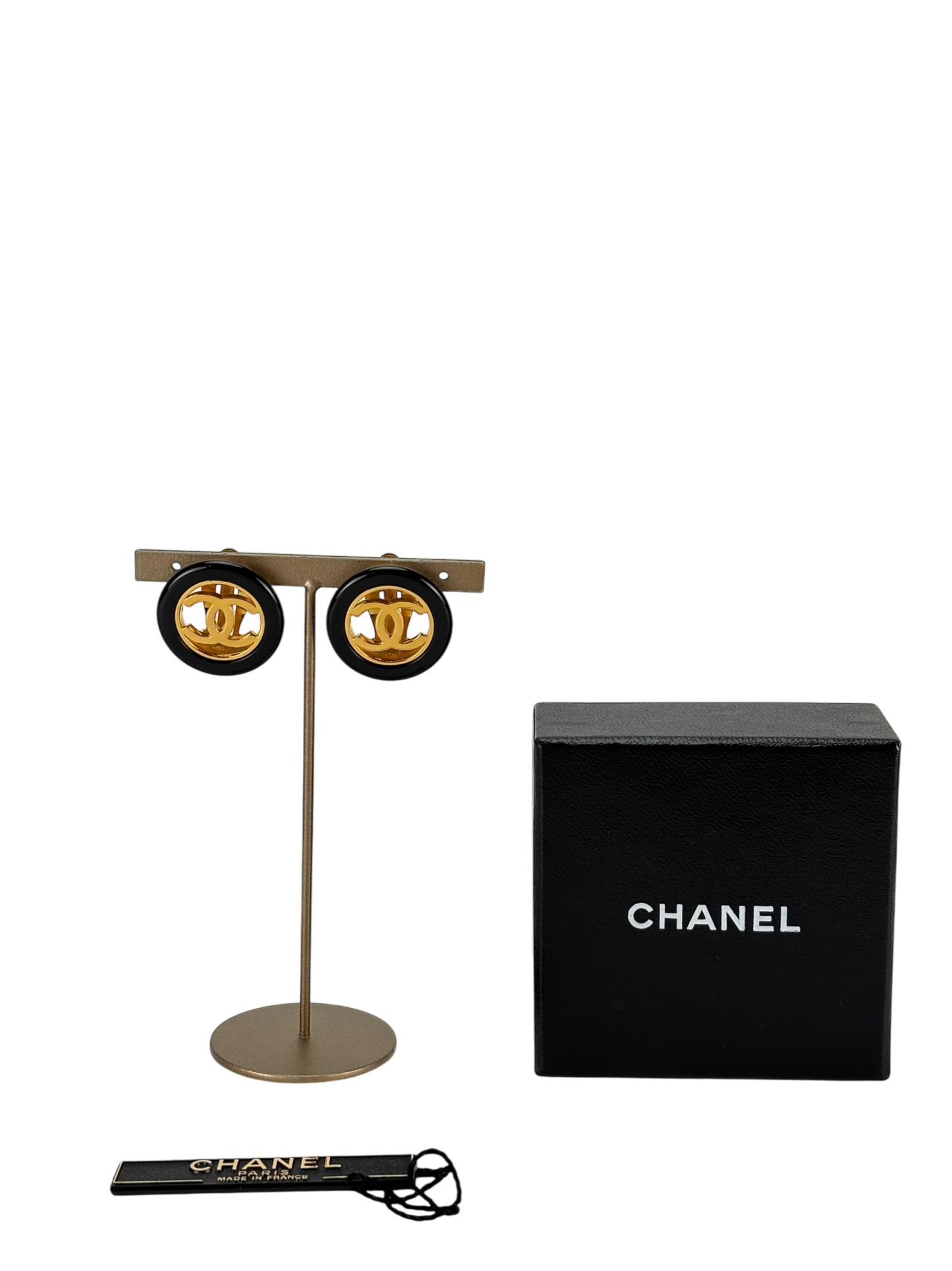 CHANEL - 97A Gold Coco Mark Earrings