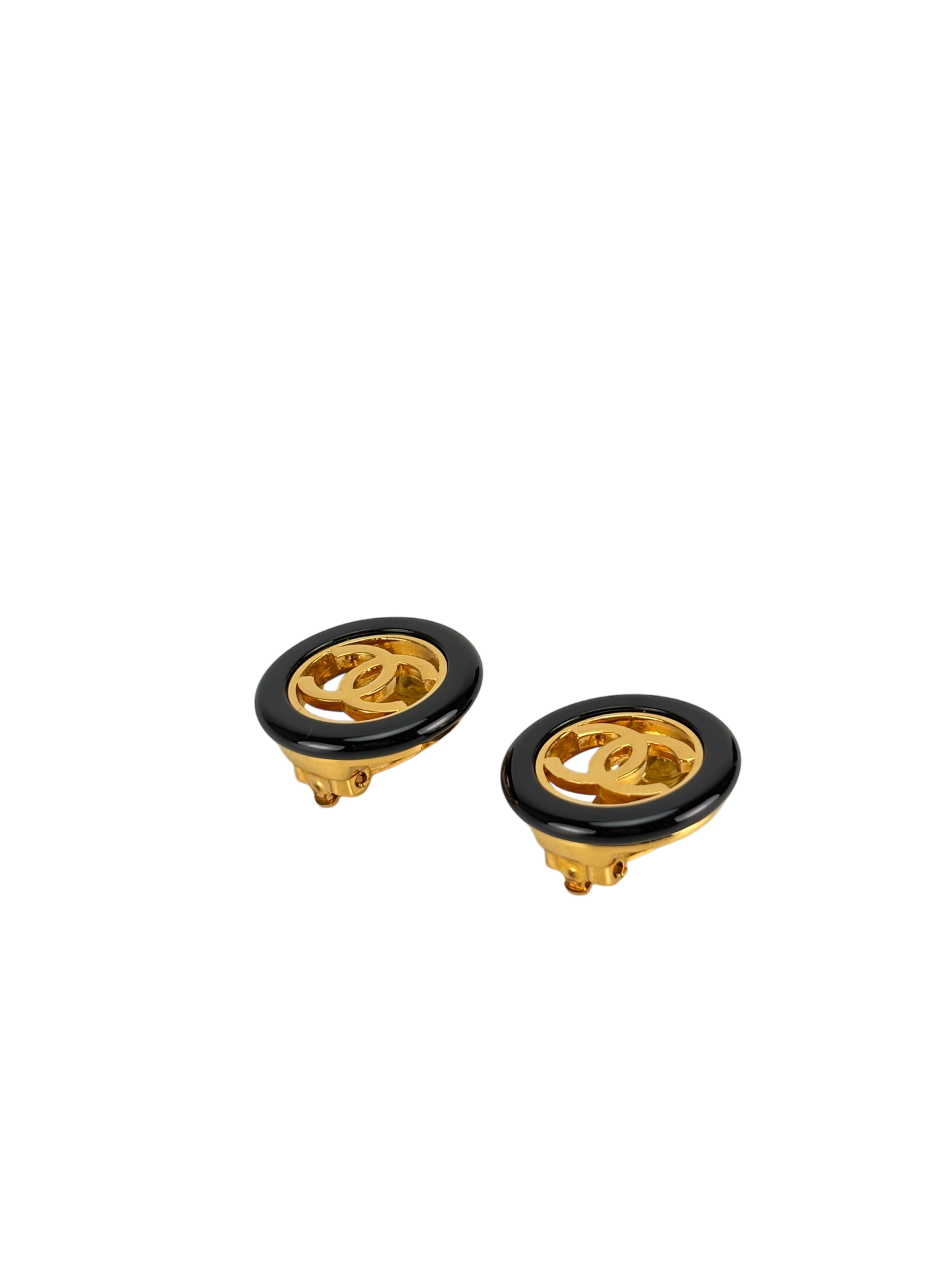 CHANEL - 97A Gold Coco Mark Earrings