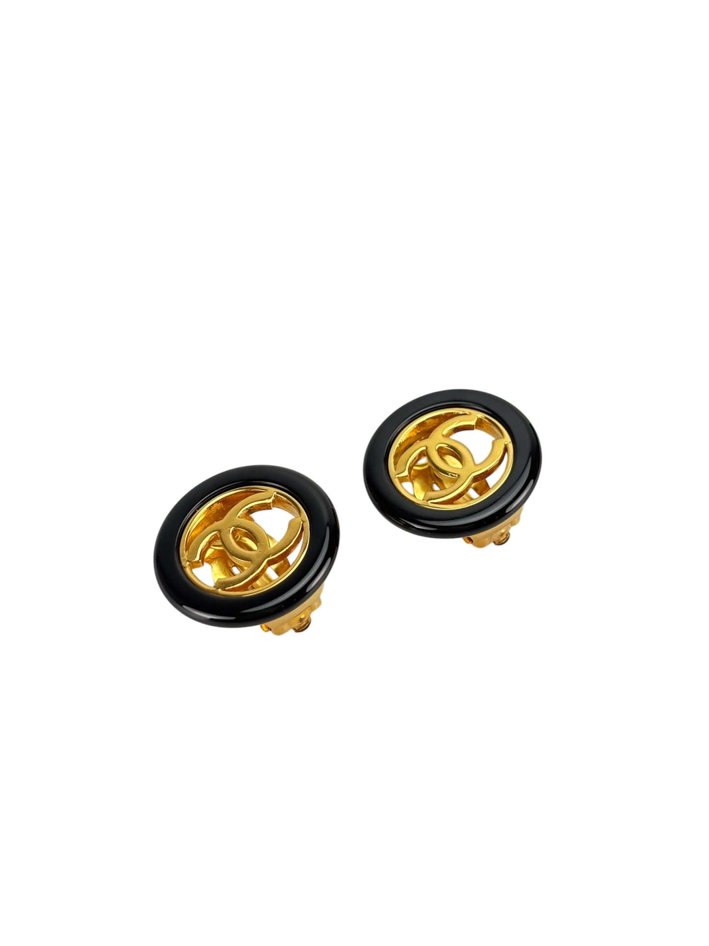 CHANEL - 97A Gold Coco Mark Earrings