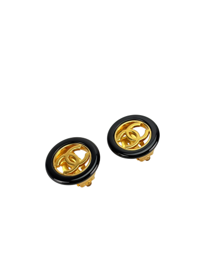 CHANEL -  97A Gold Coco Mark Earrings