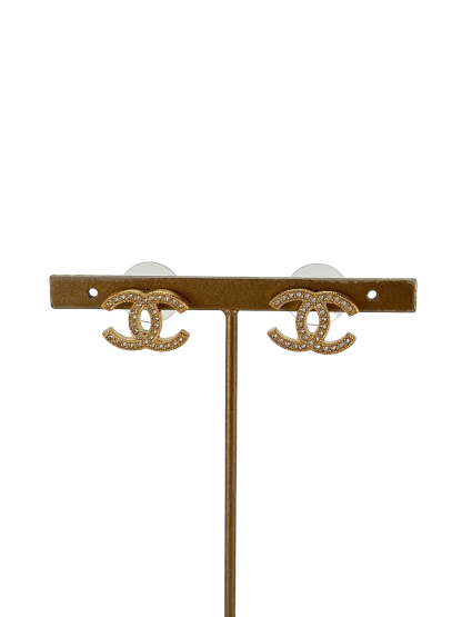 CHANEL -  15V Gold Coco Mark Earrings