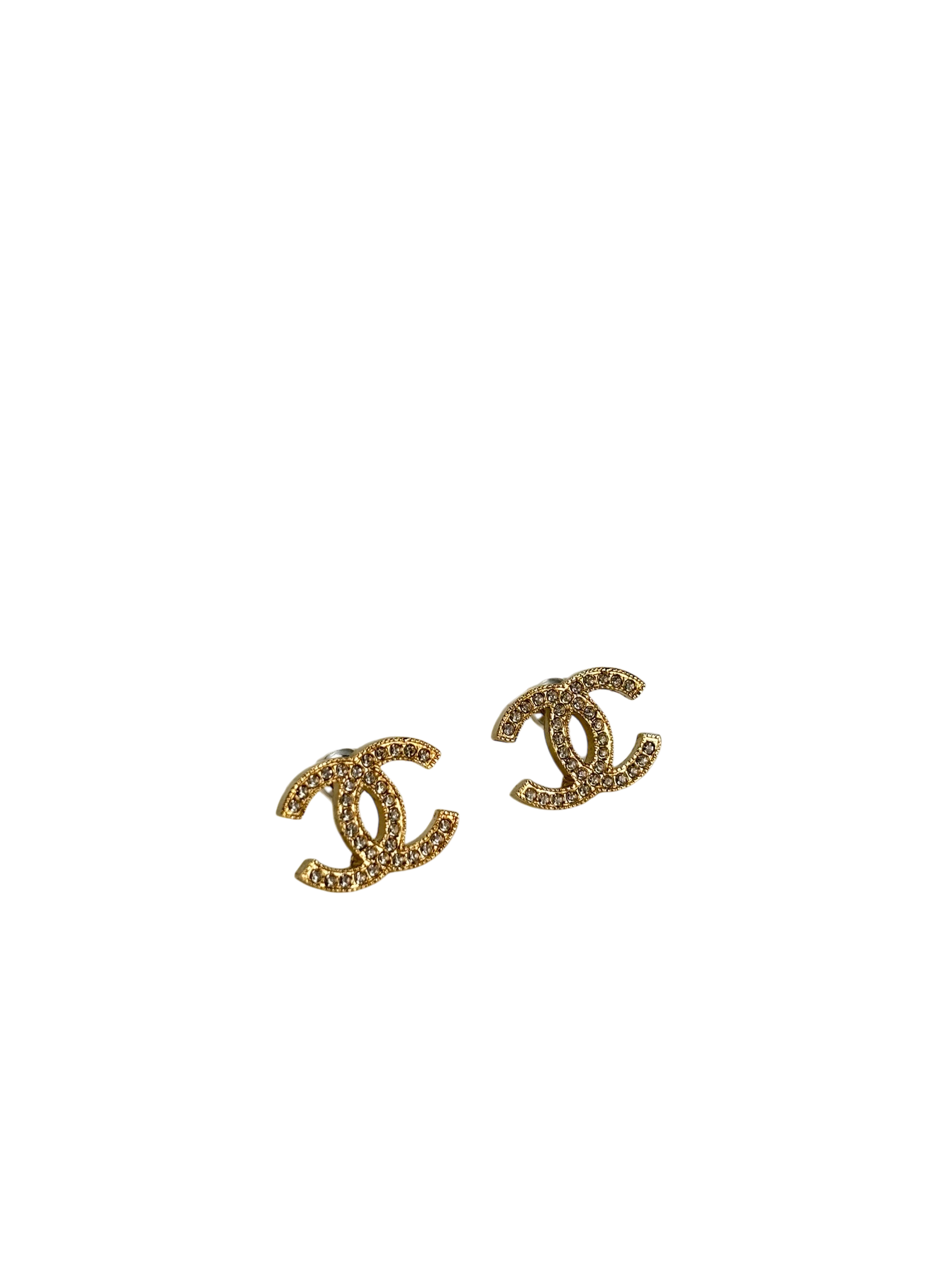 CHANEL - 15V Gold Coco Mark Earrings