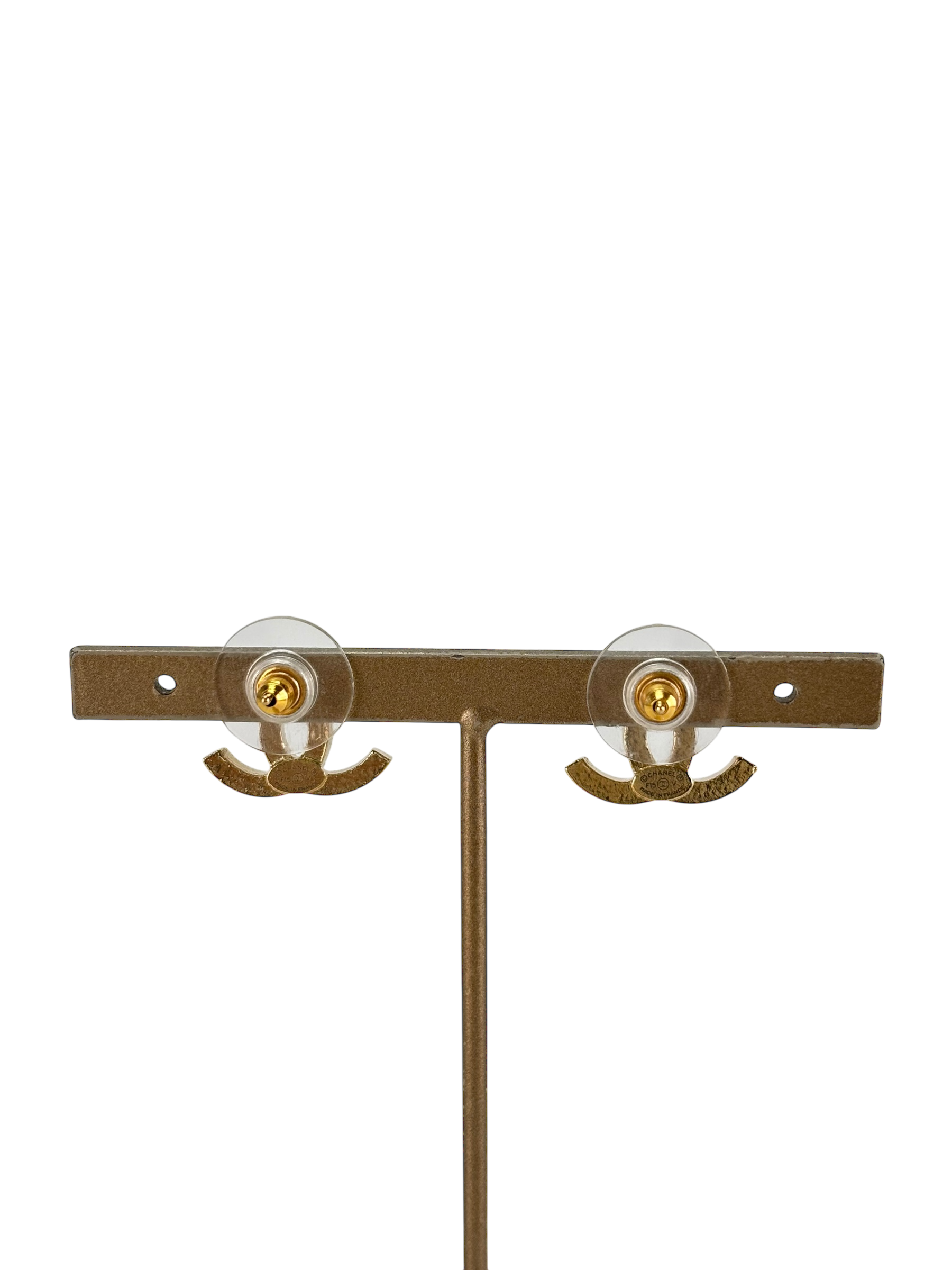 CHANEL -  15V Gold Coco Mark Earrings