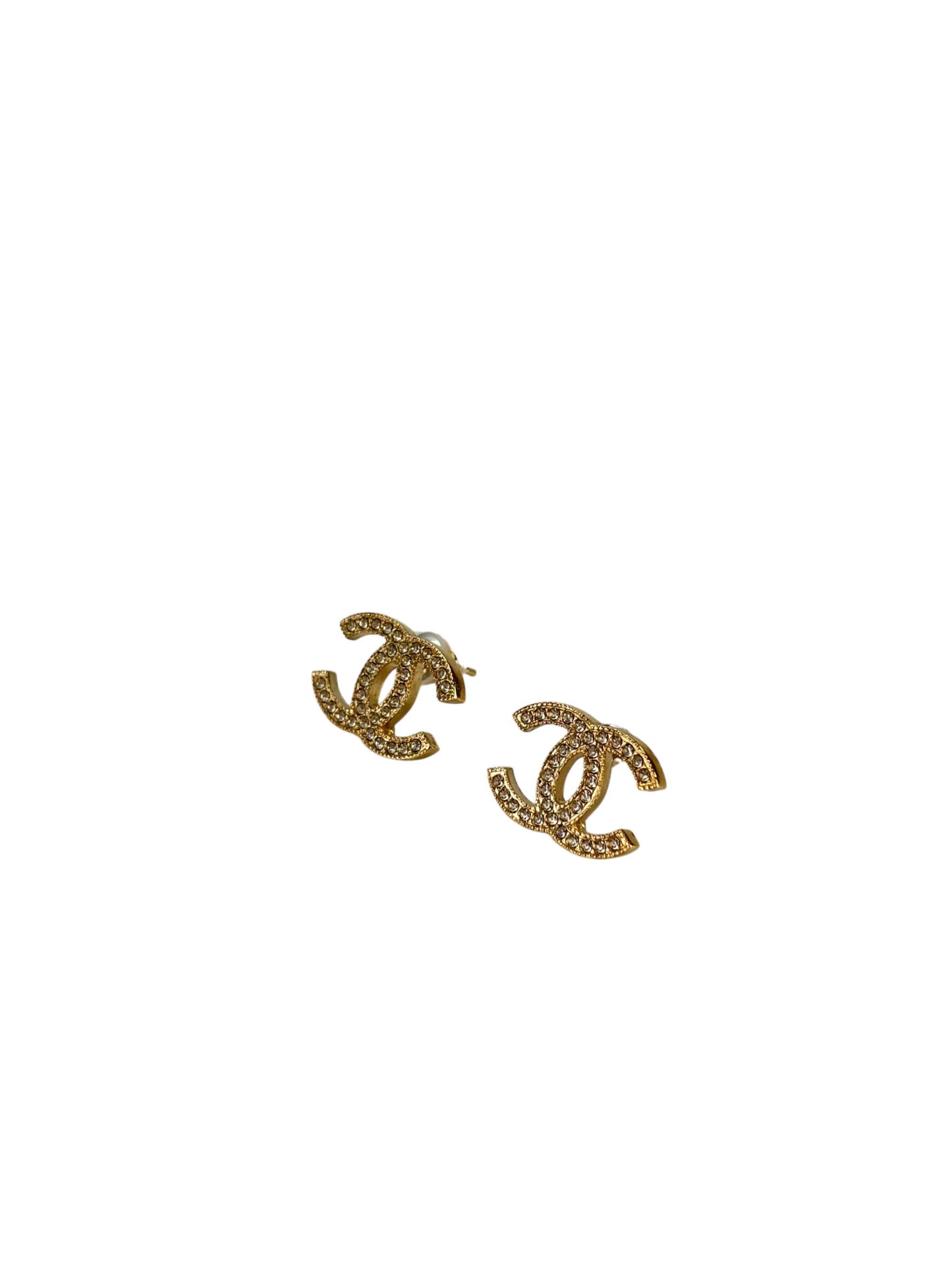 CHANEL - 15V Gold Coco Mark Earrings