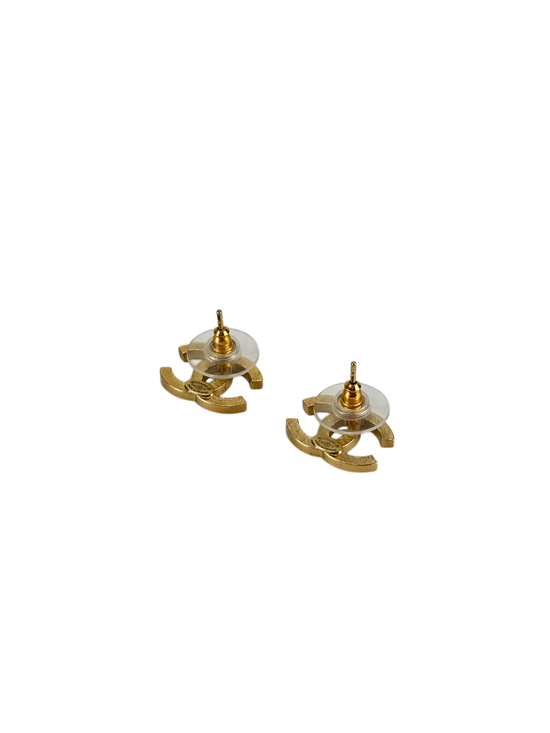 CHANEL - 15V Gold Coco Mark Earrings