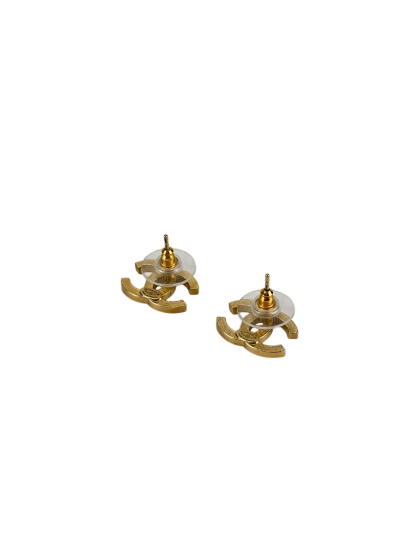 CHANEL -  15V Gold Coco Mark Earrings