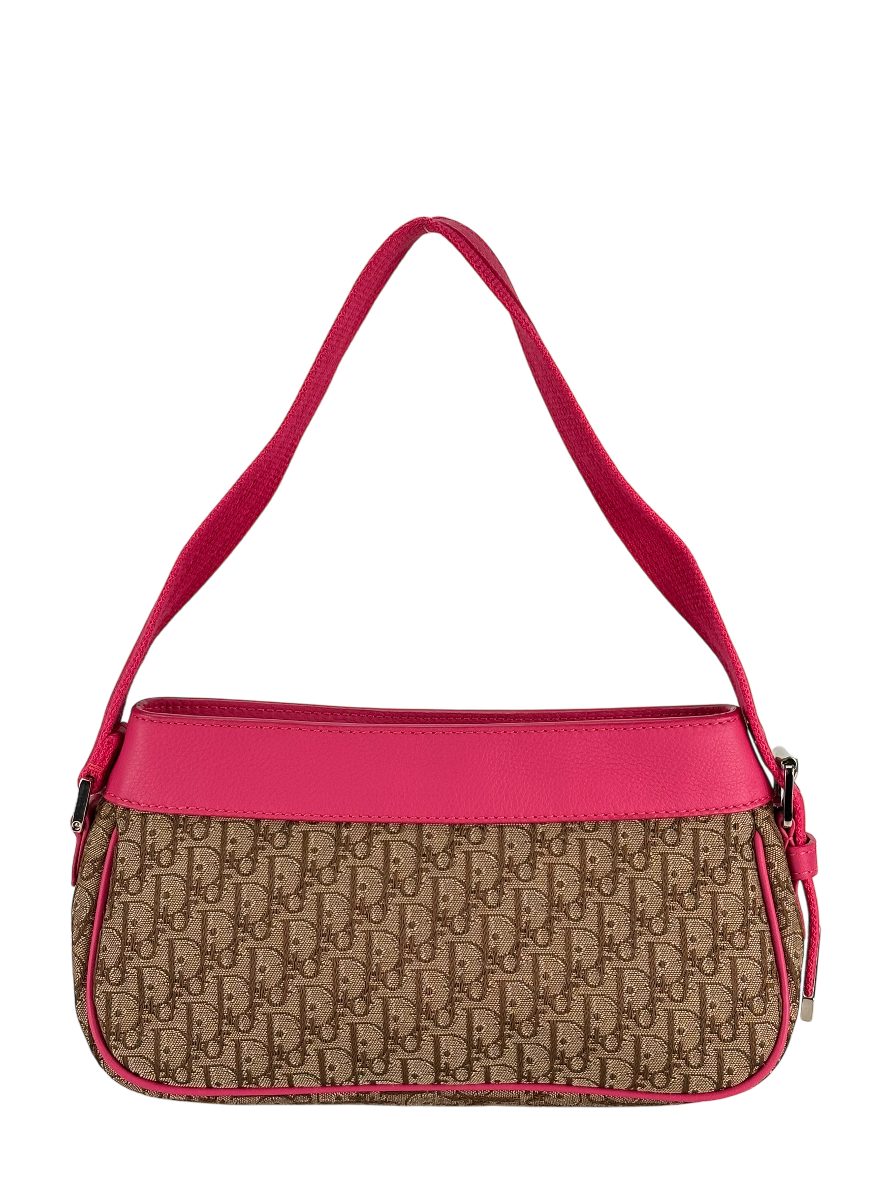 CHRISTIAN DIOR - Pink Brown Trotter Shoulder bag