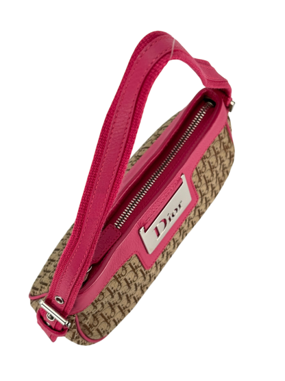 CHRISTIAN DIOR - Pink Brown Trotter Shoulder bag