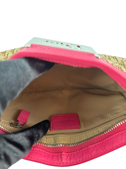 CHRISTIAN DIOR - Pink Brown Trotter Shoulder bag
