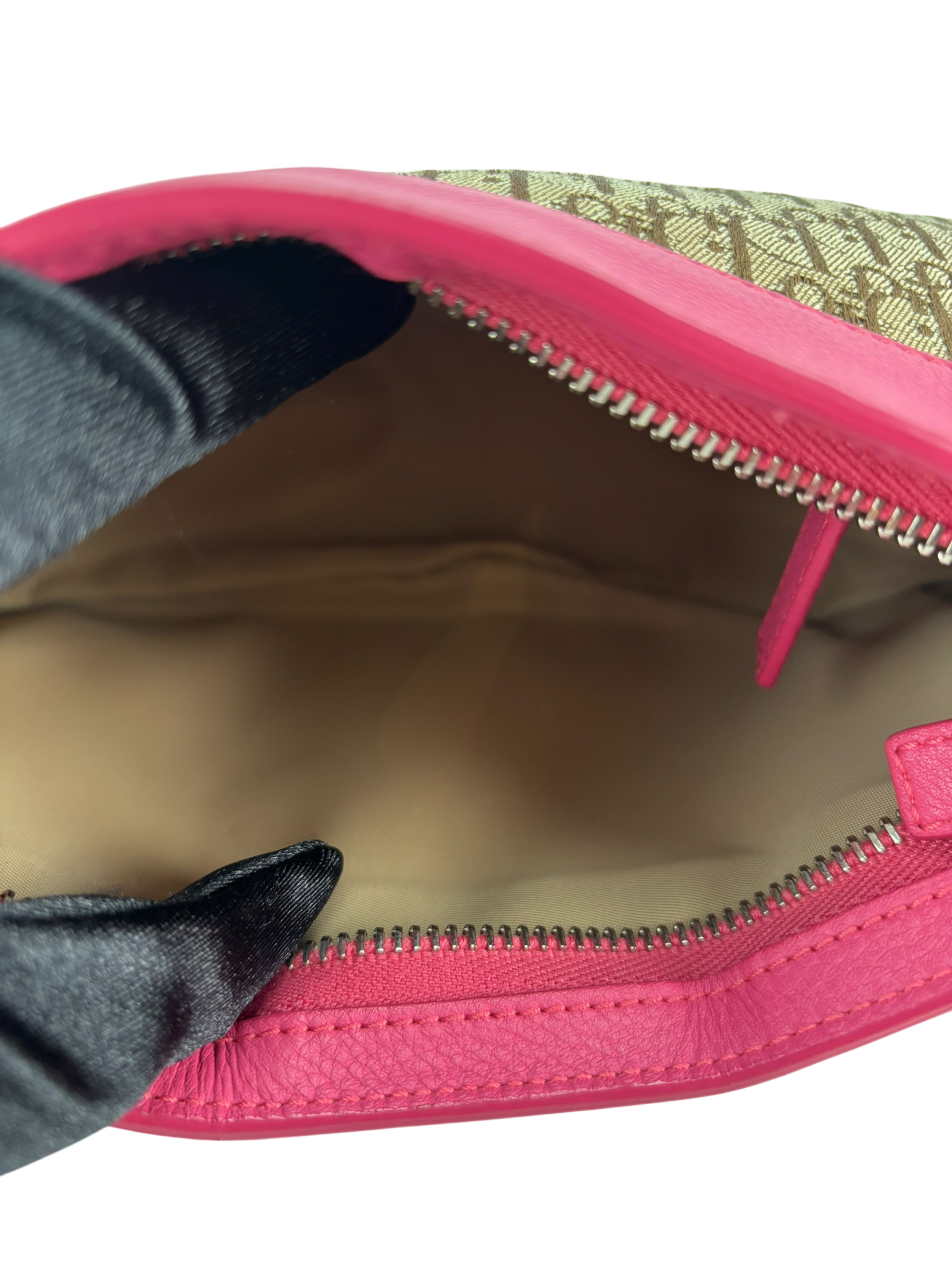 CHRISTIAN DIOR - Pink Brown Trotter Shoulder bag