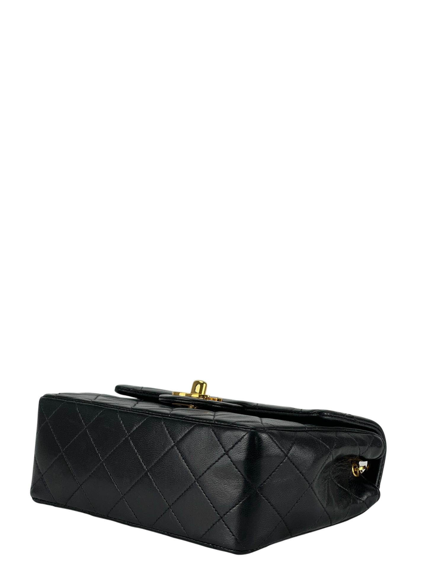 CHANEL - Black Lambskin Square 17 Shoulder Bag