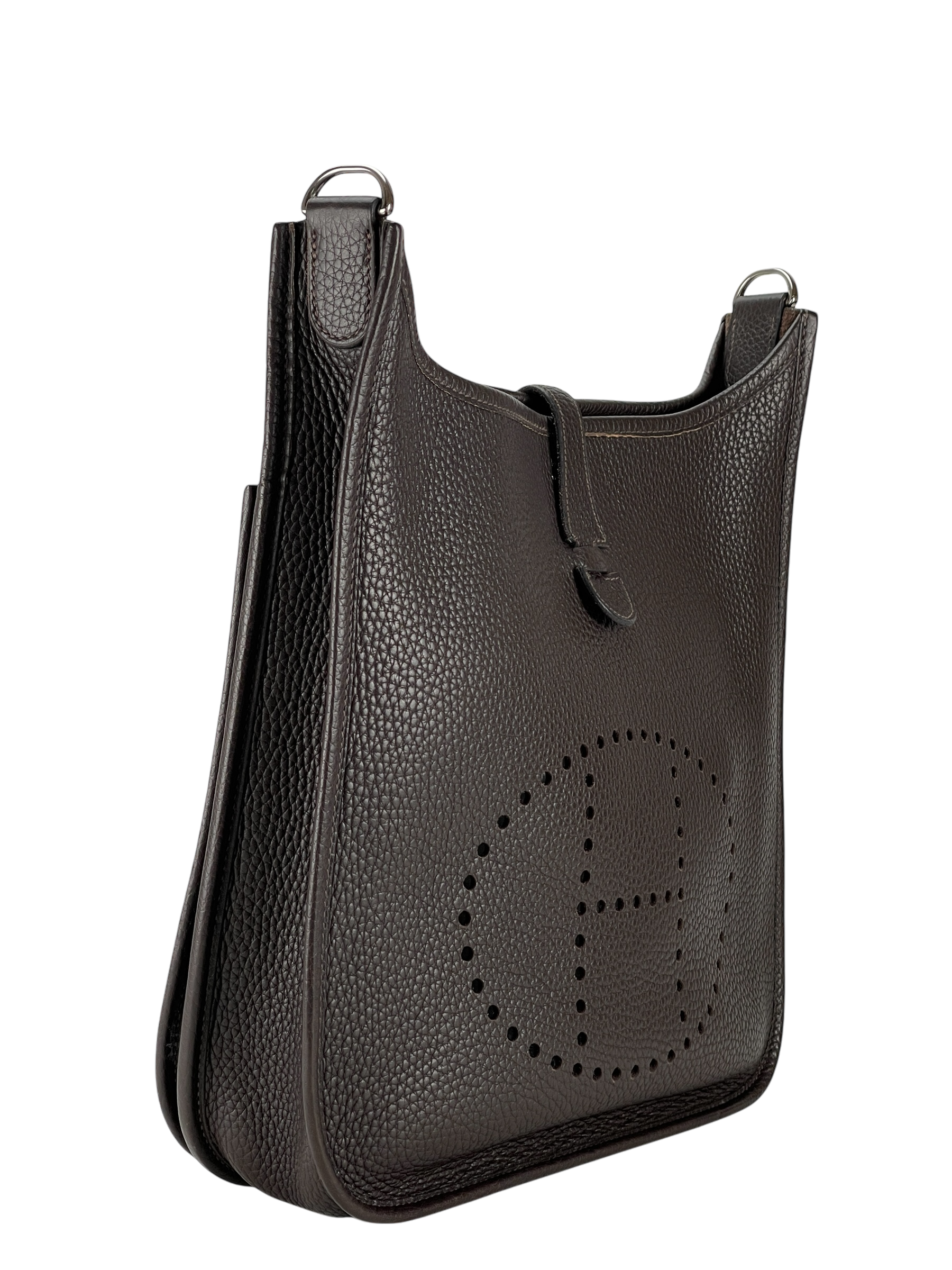 HERMES - Evelyne PM Evelyne 29 Ebene Clemence Palladium Hardware