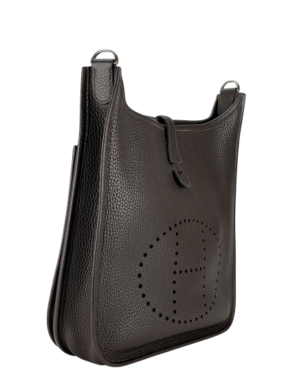 HERMES - Evelyne PM Evelyne 29 Ebene Clemence Palladium Hardware