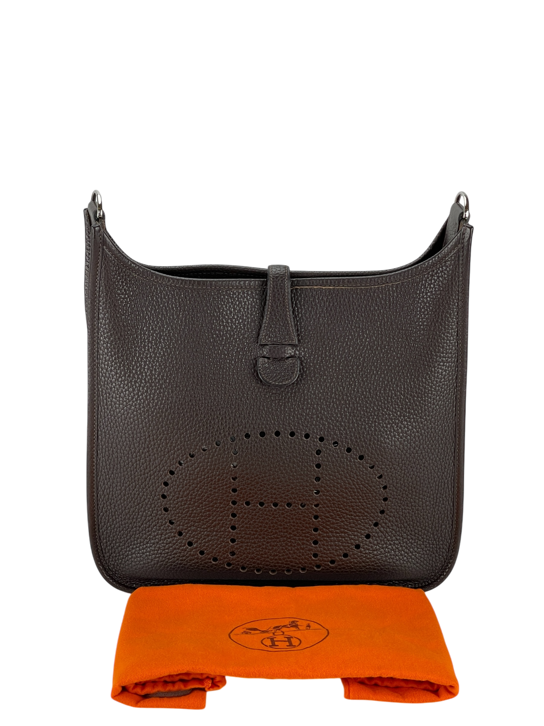 HERMES - Evelyne PM Evelyne 29 Ebene Clemence Palladium Hardware