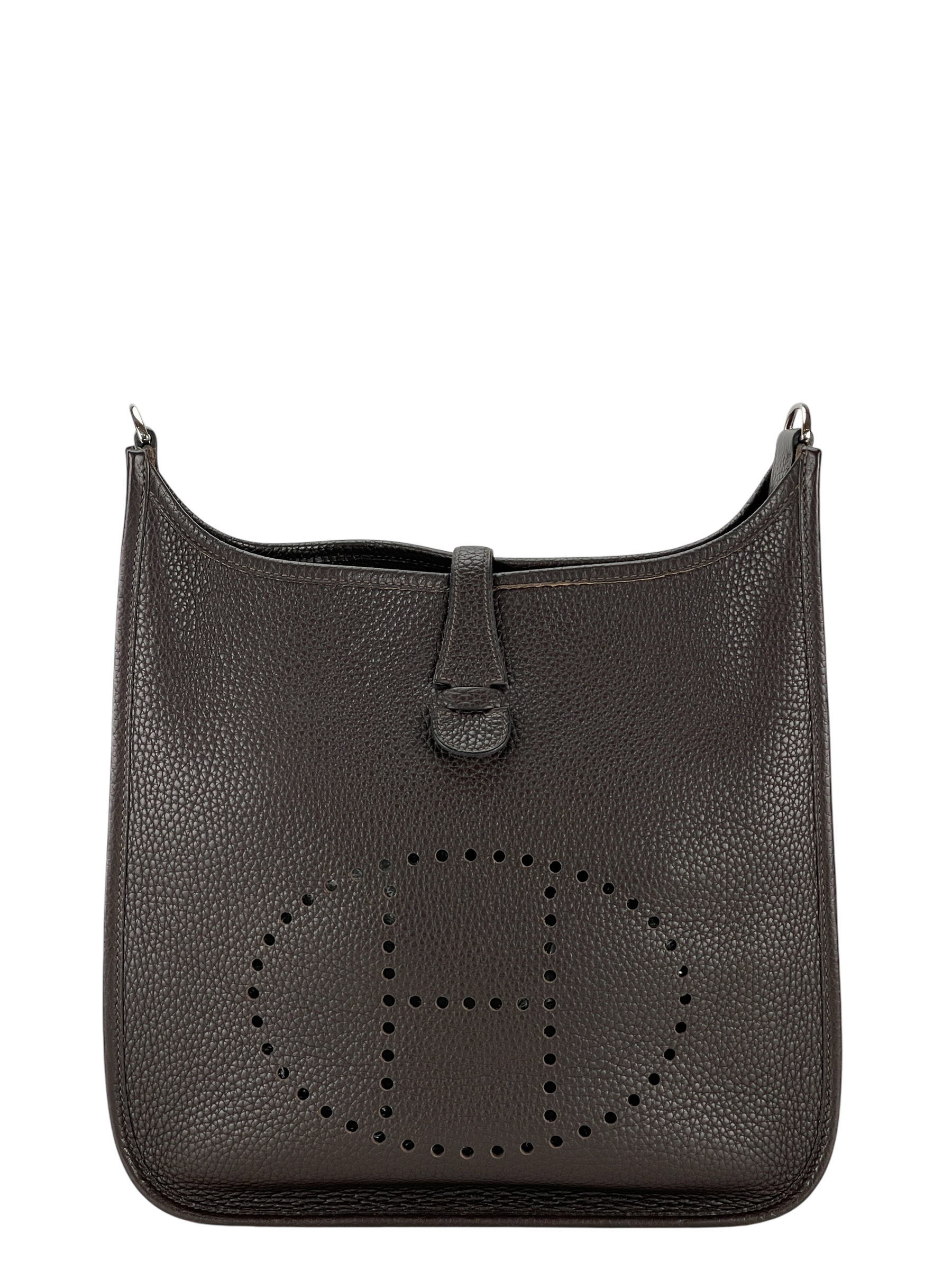 HERMES - Evelyne PM Evelyne 29 Ebene Clemence Palladium Hardware