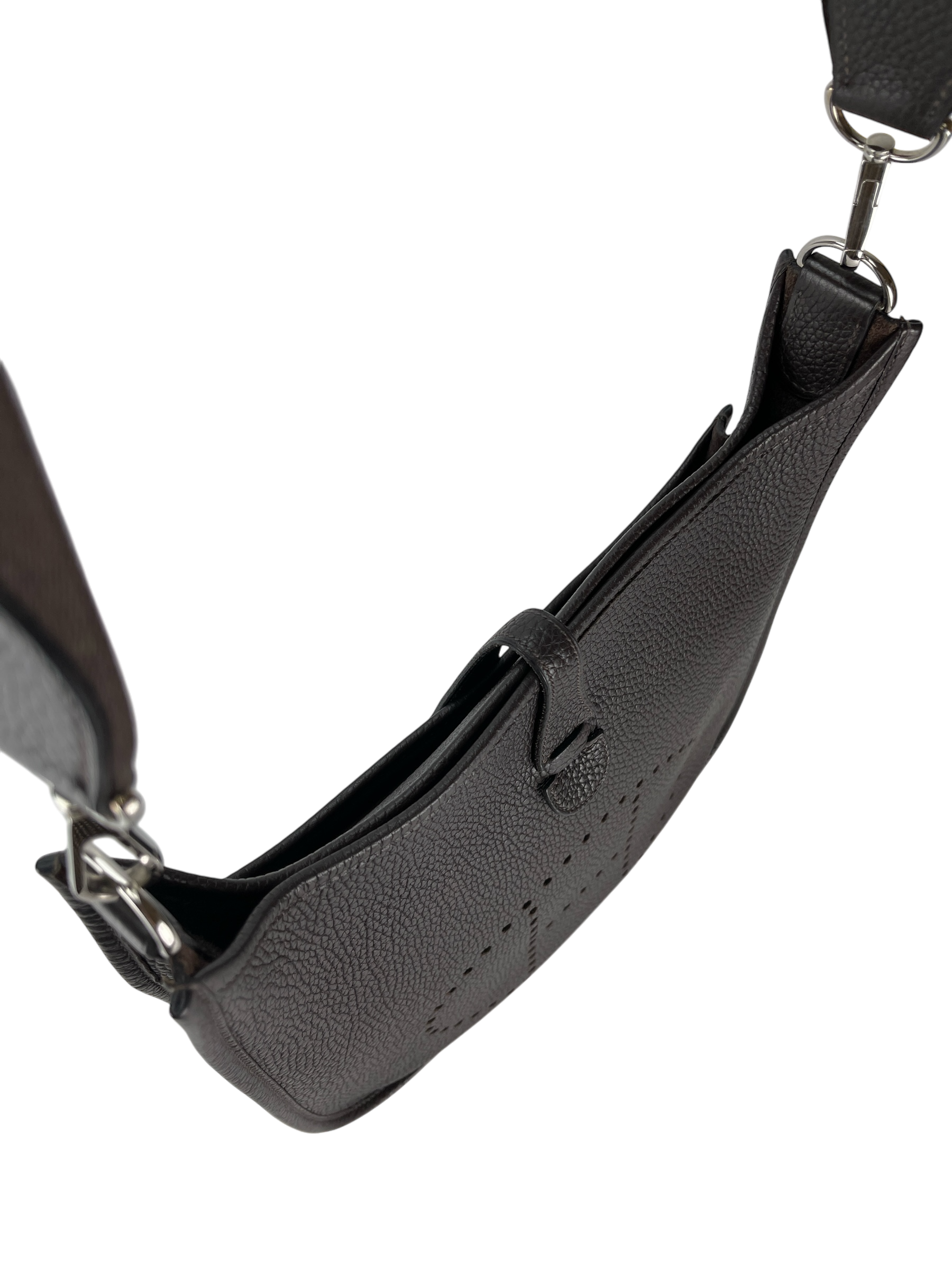 HERMES - Evelyne PM Evelyne 29 Ebene Clemence Palladium Hardware