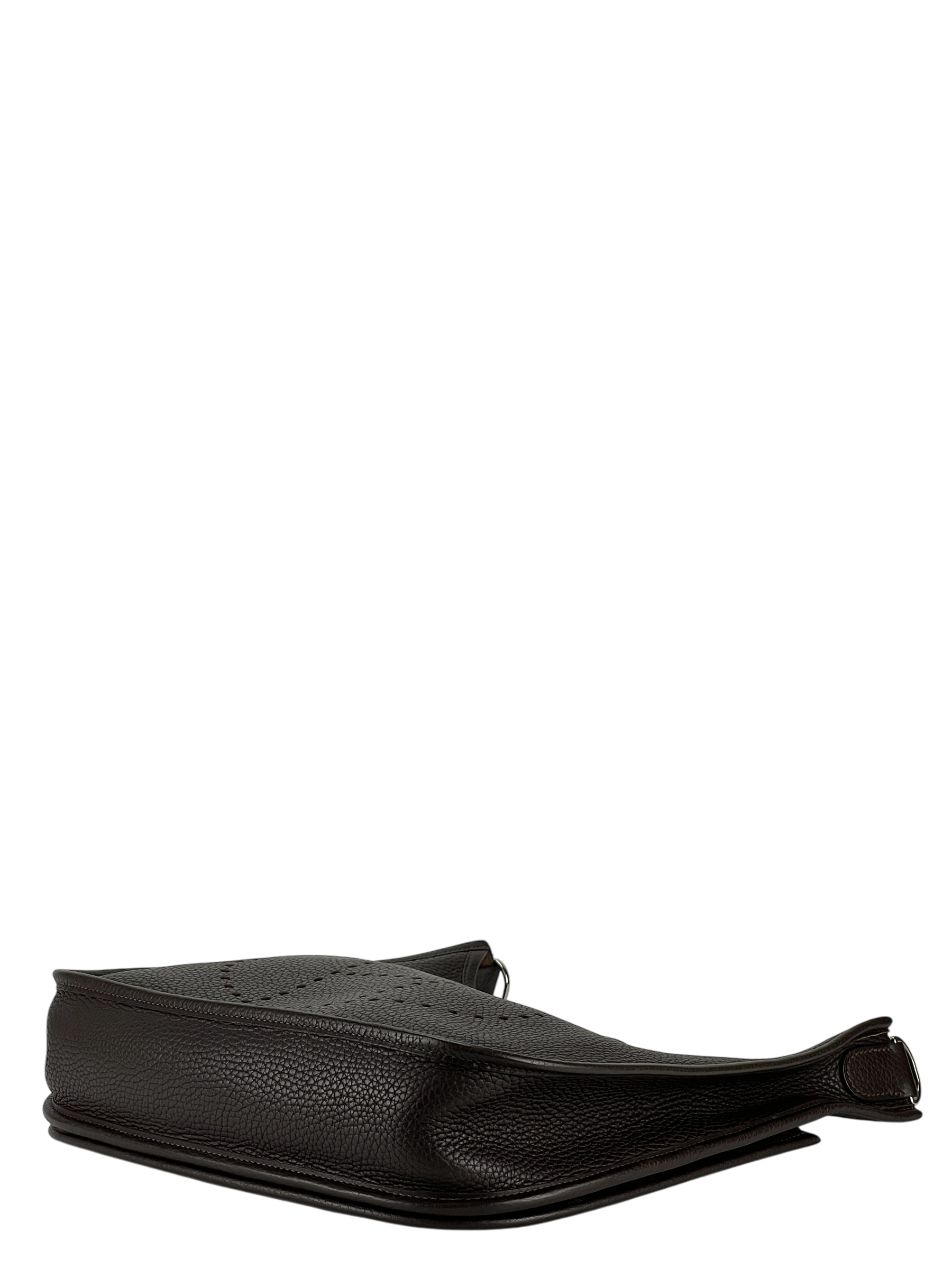 HERMES - Evelyne PM Evelyne 29 Ebene Clemence Palladium Hardware