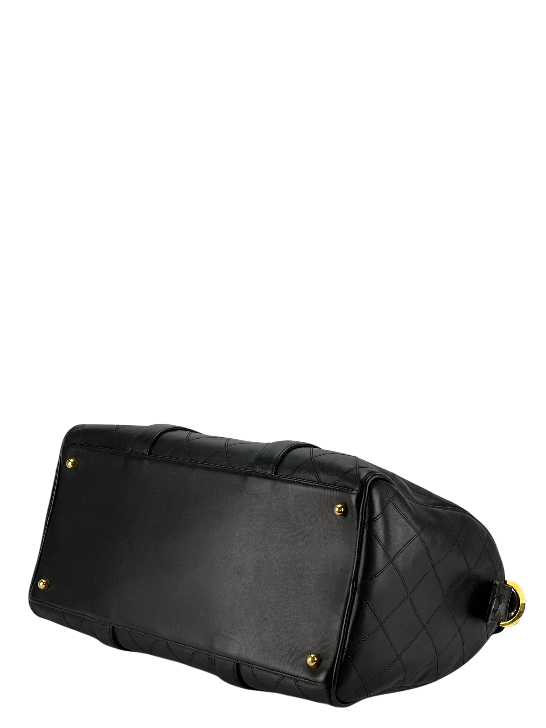 CHANEL - Coco Mark Handbag Boston Bag 2WAY Shoulder Bag