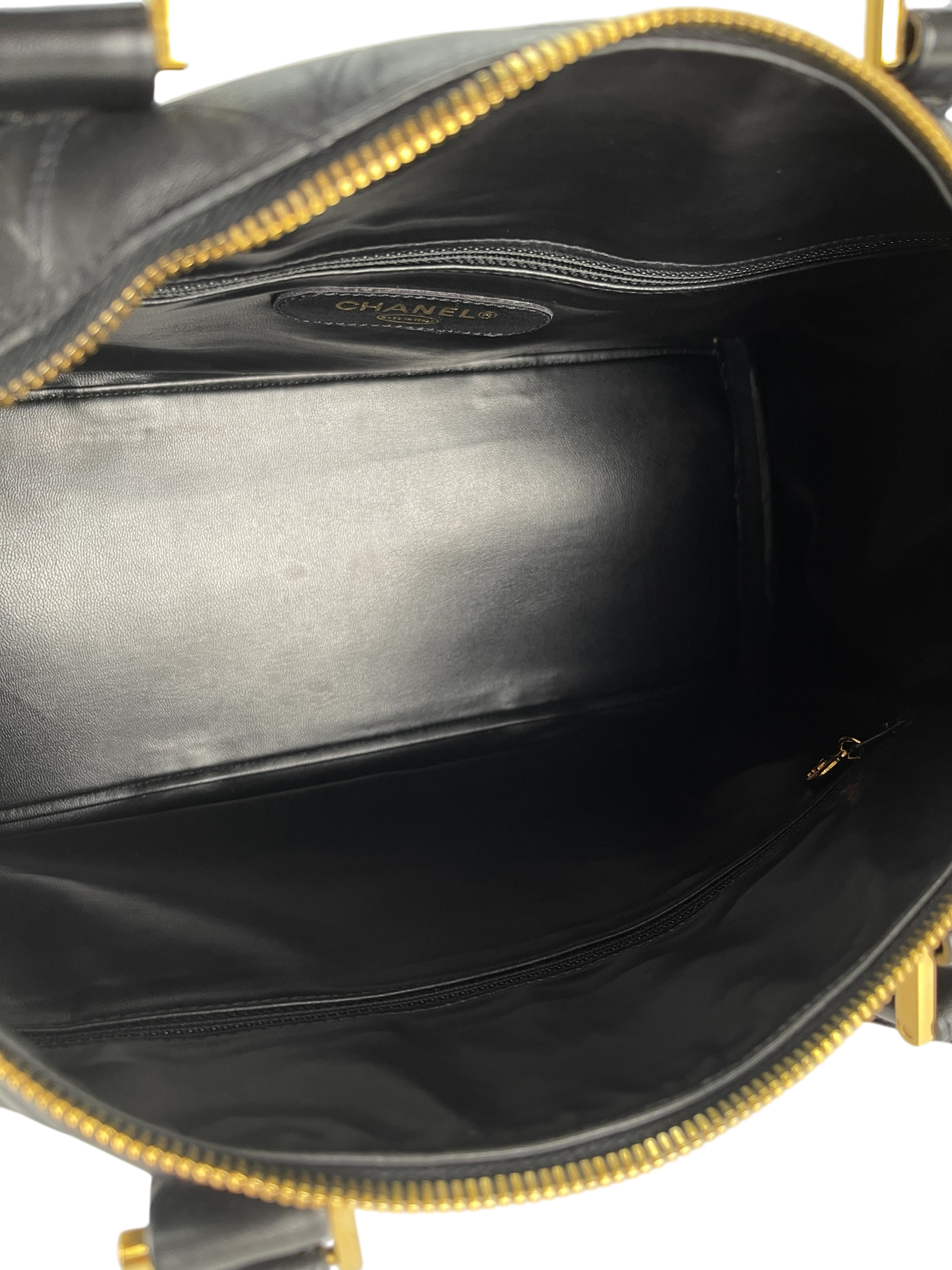 CHANEL - Coco Mark Handbag Boston Bag 2WAY Shoulder Bag