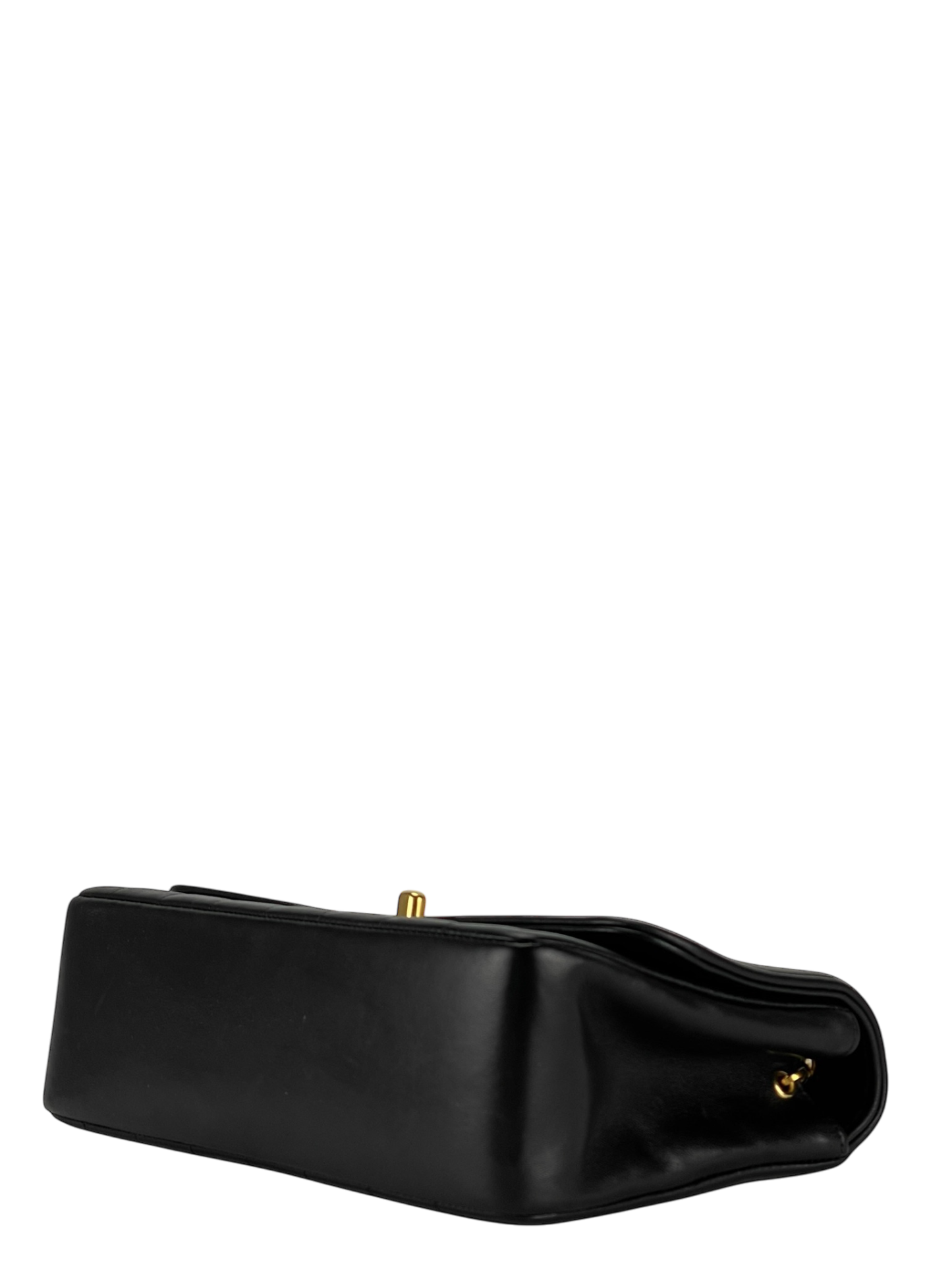 CHANEL - Black Lambskin Mademoiselle Shoulder Bag