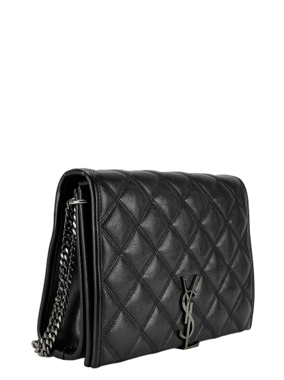 SAINT LAURENT - Becky Small Chain Bag in Black Quilted Lambskin