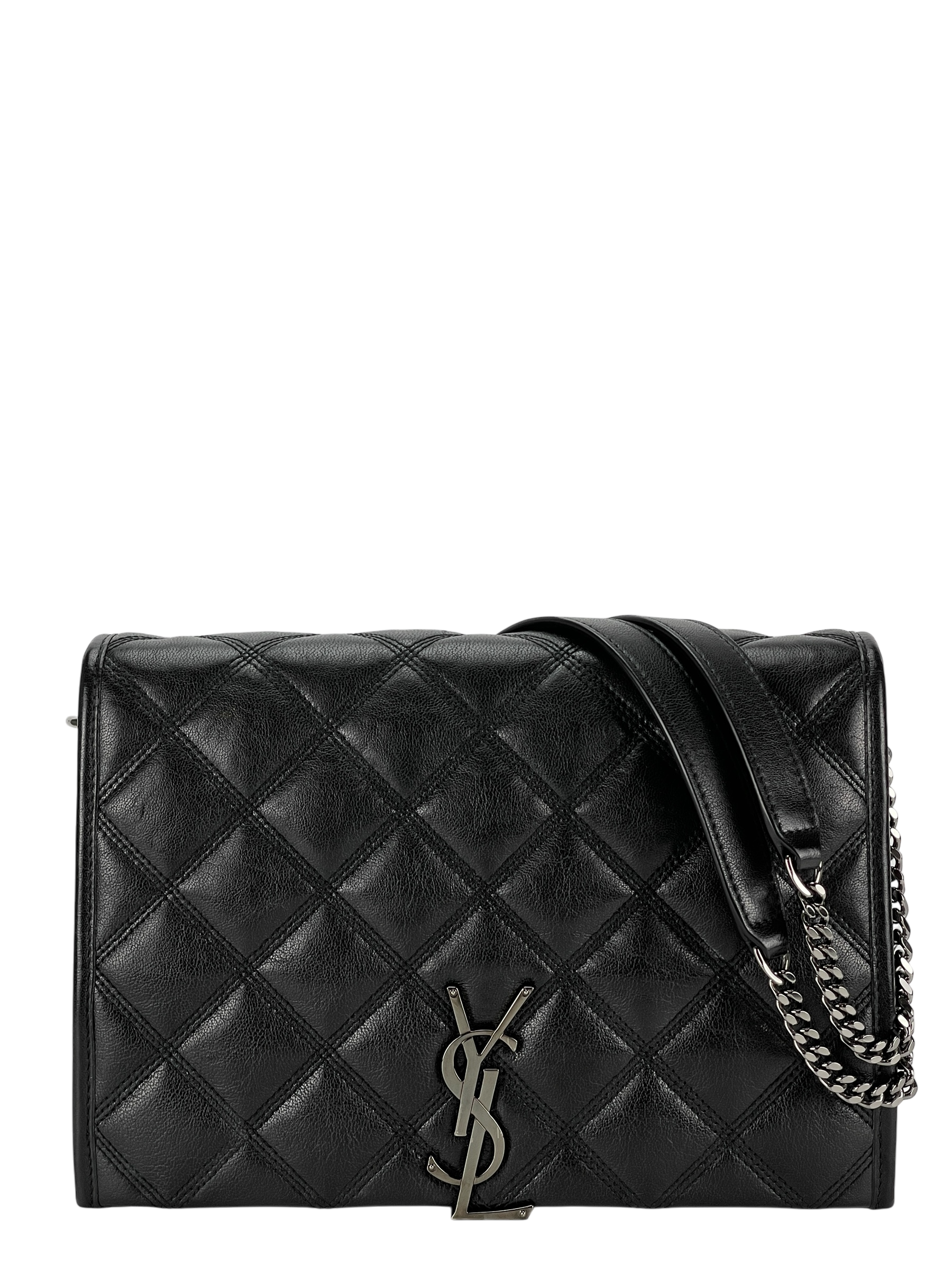 SAINT LAURENT - Becky Small Chain Bag in Black Quilted Lambskin