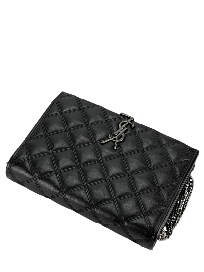 SAINT LAURENT - Becky Small Chain Bag in Black Quilted Lambskin