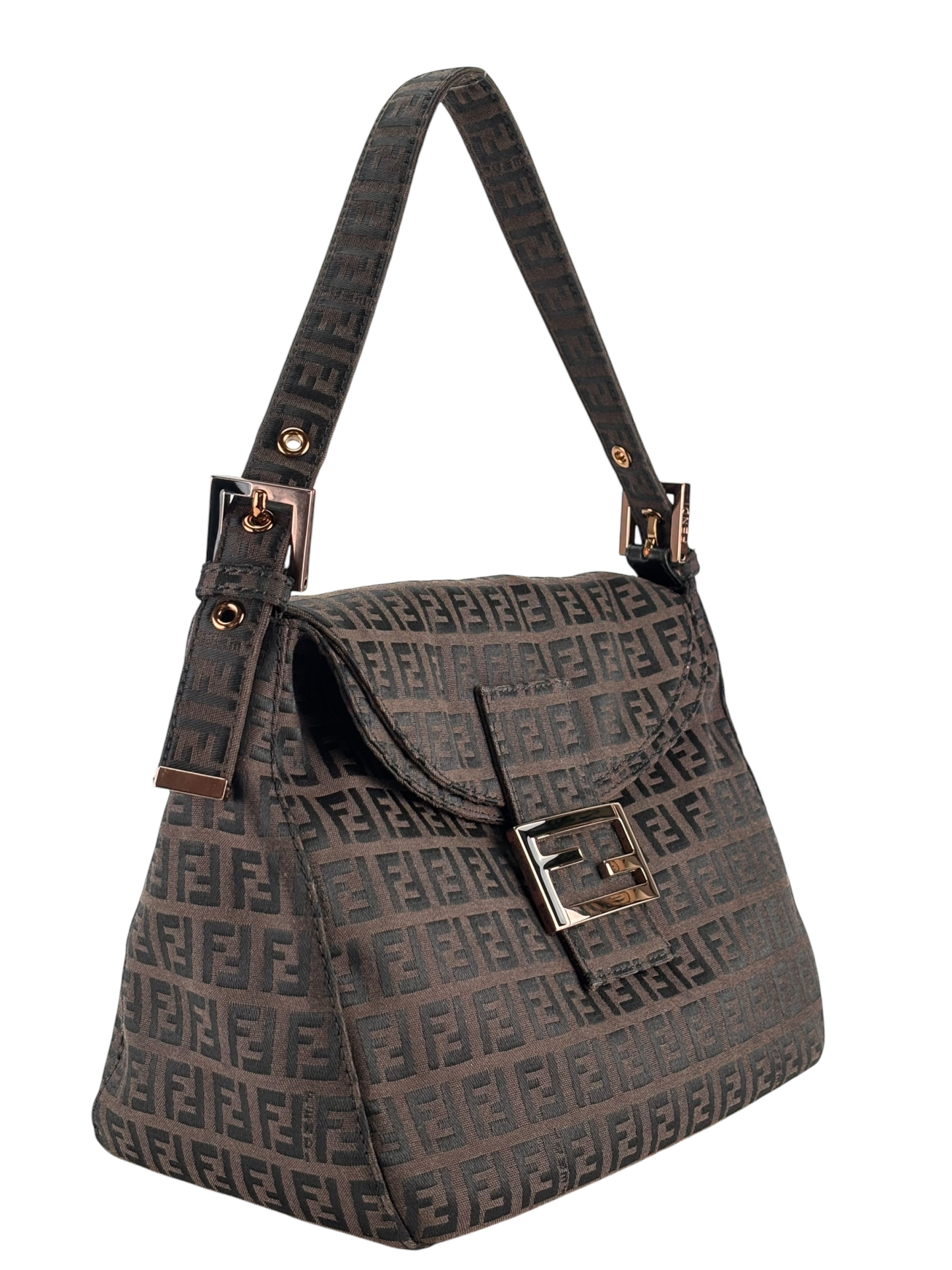FENDI - Zucca Mamma Canvas Shoulder Bag