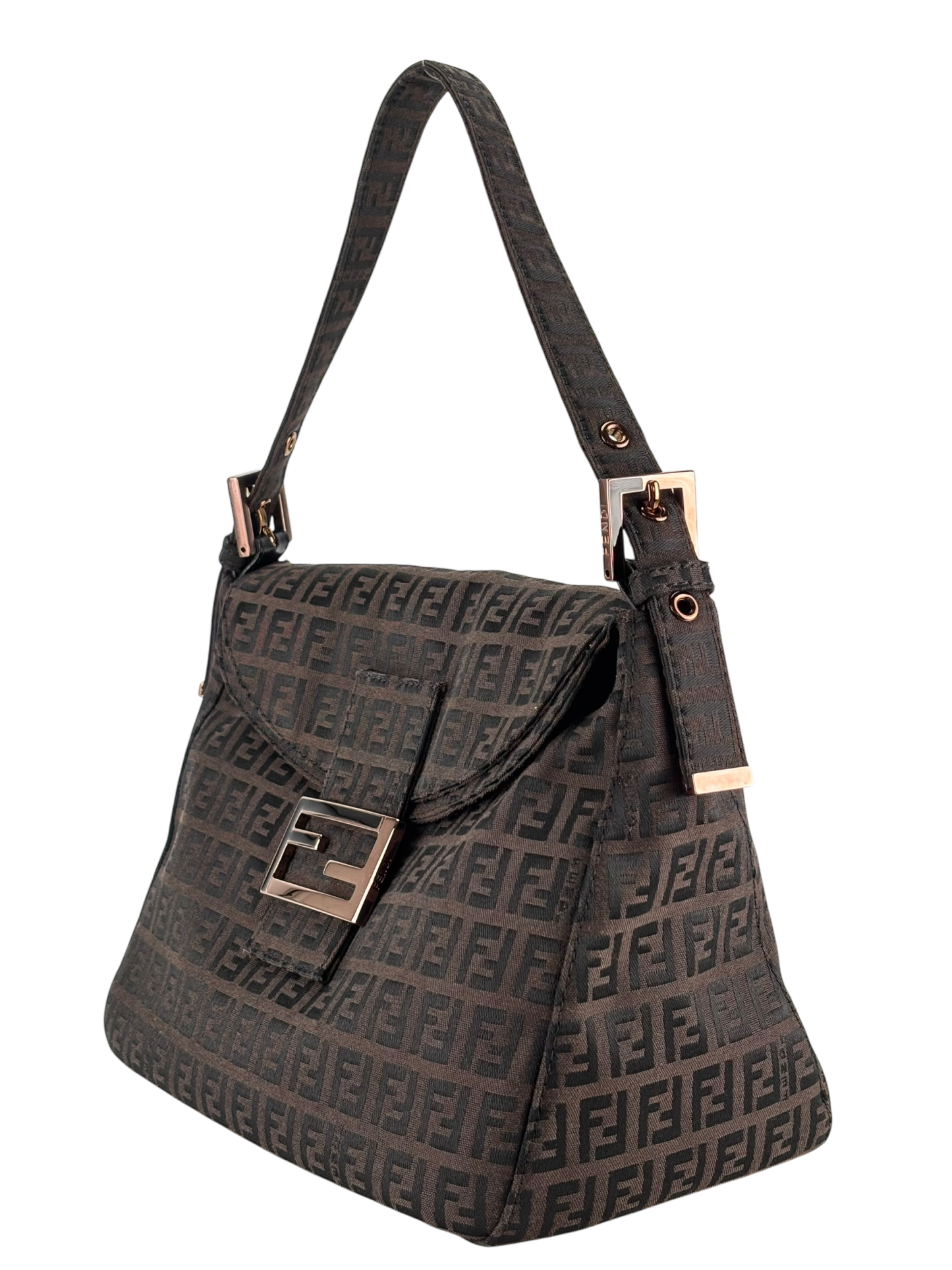 FENDI - Zucca Mamma Canvas Shoulder Bag