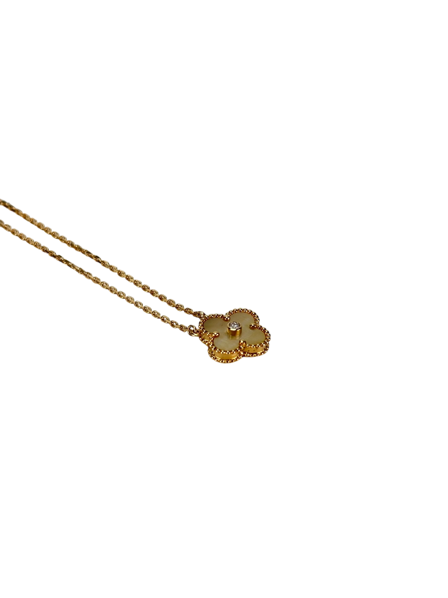 Van Cleef & Arpels - VCA Alhambra Necklace Yellow Gold 750YG Gold Mother of Pearl