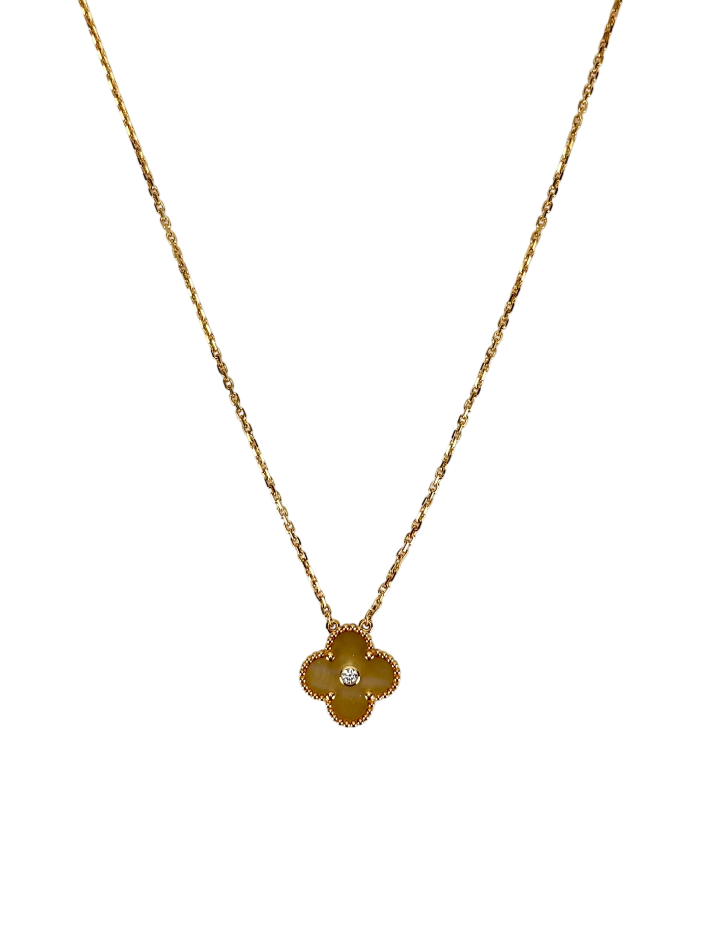 Van Cleef & Arpels - VCA Alhambra Necklace Yellow Gold 750YG Gold Mother of Pearl