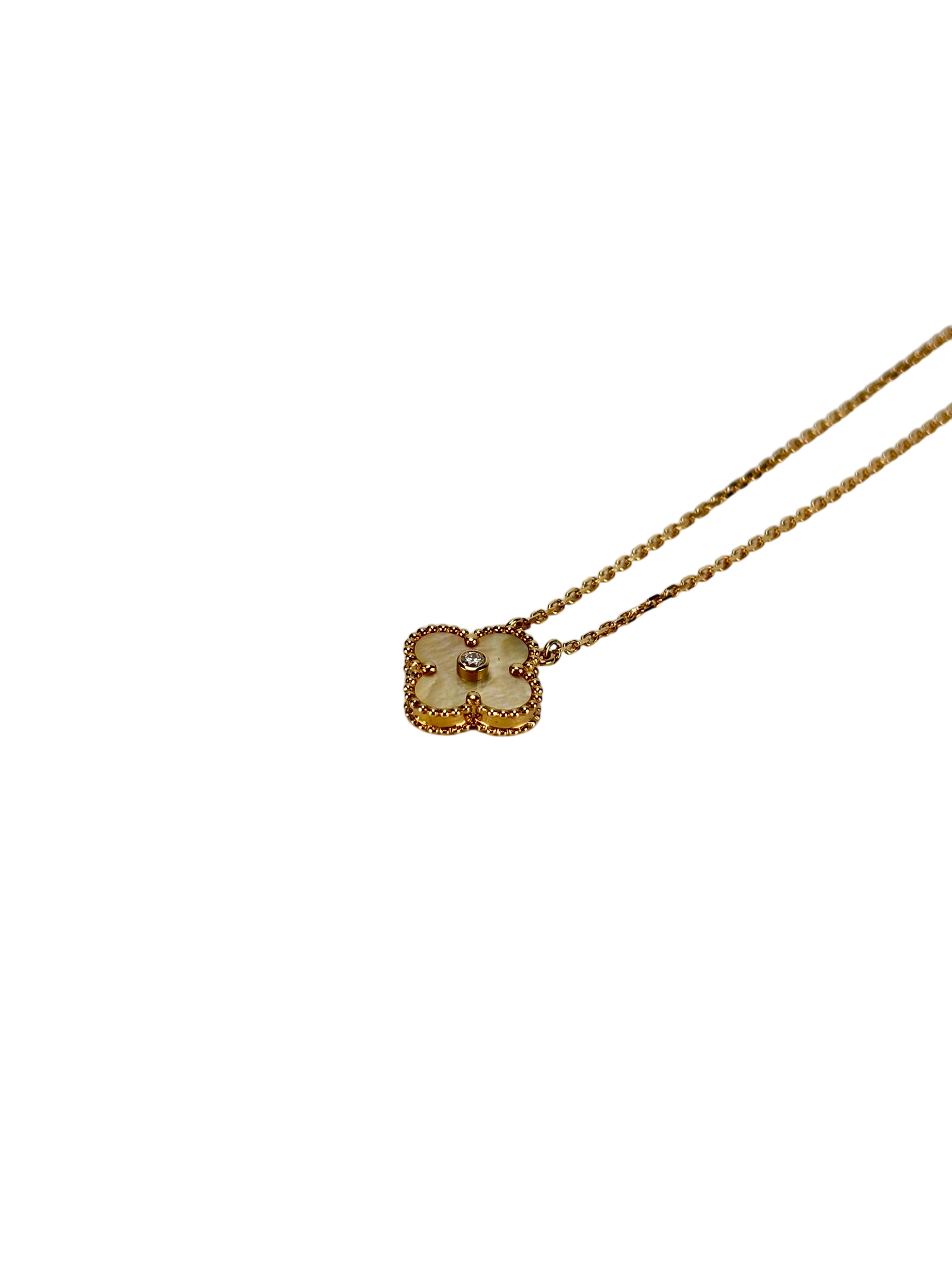 Van Cleef & Arpels - VCA Alhambra Necklace Yellow Gold 750YG Gold Mother of Pearl