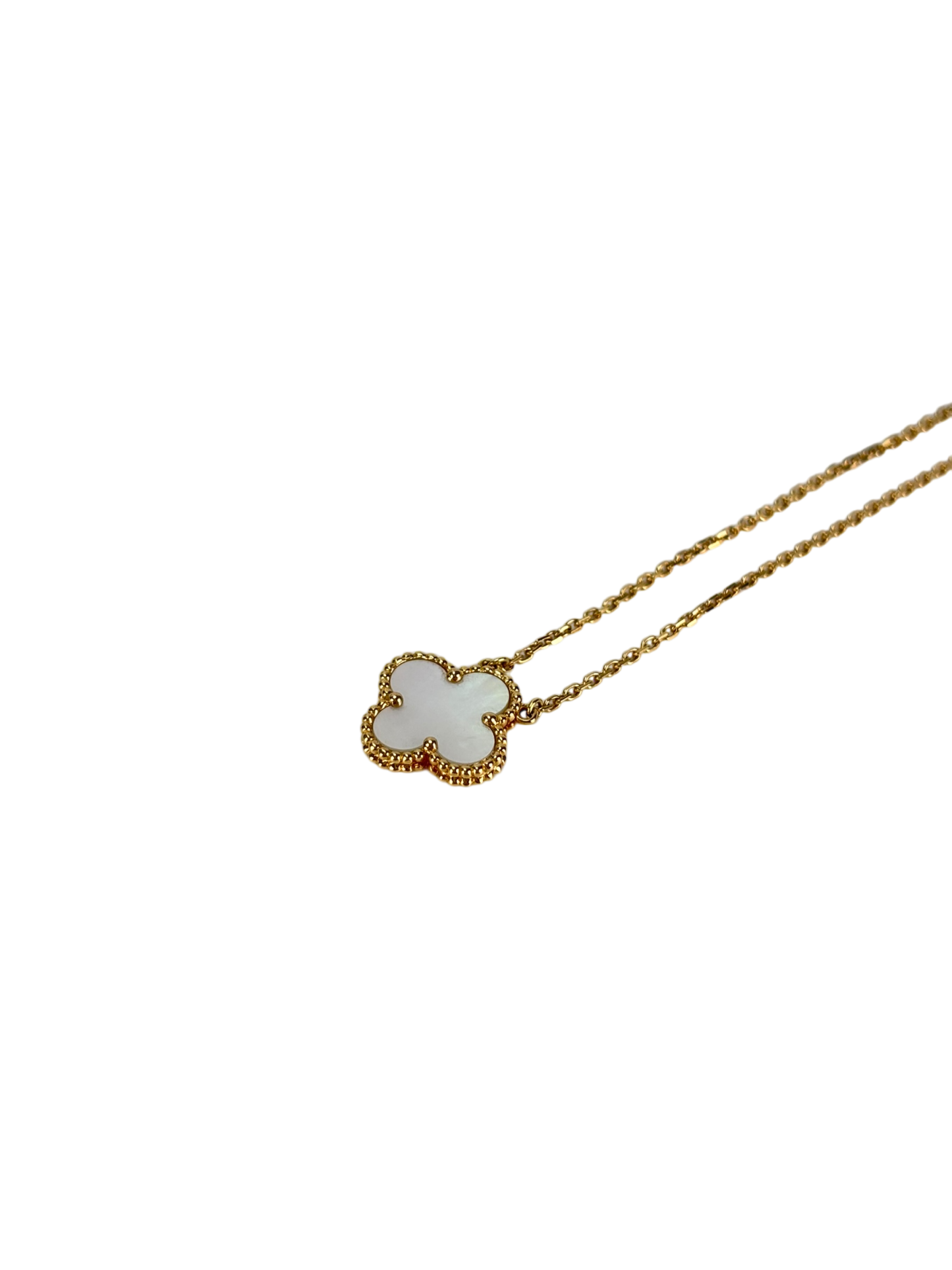 Van Cleef & Arpels - VCA Vintage Alhambra pendant 18K yellow gold Mother-of-pearl