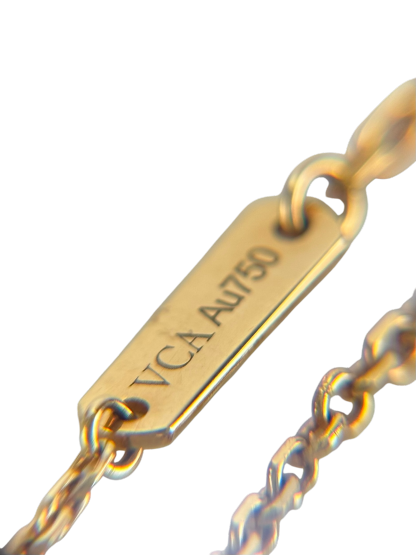 Van Cleef & Arpels - VCA Onyx Vintage Alhambra pendant Necklace