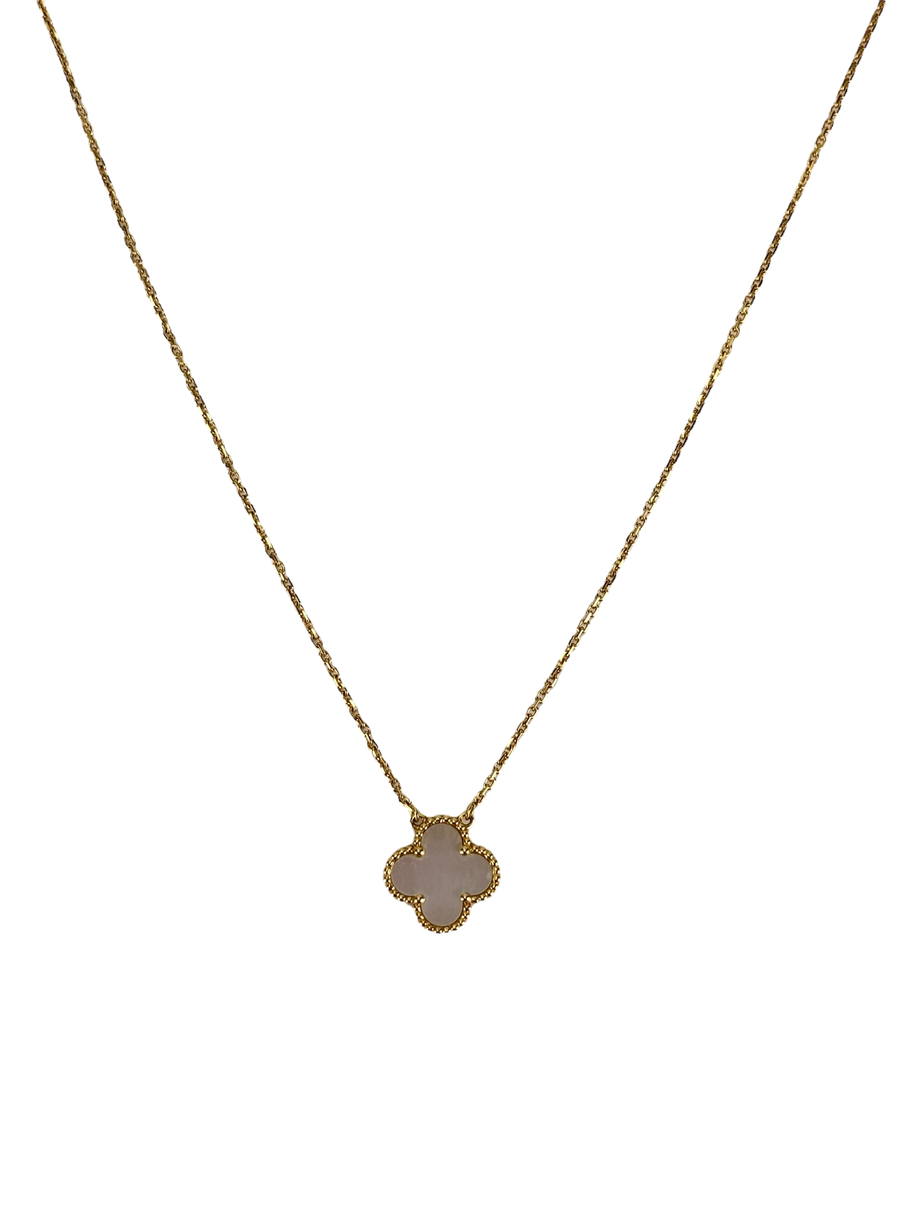 Van Cleef & Arpels - VCA Vintage Alhambra pendant 18K yellow gold Mother-of-pearl