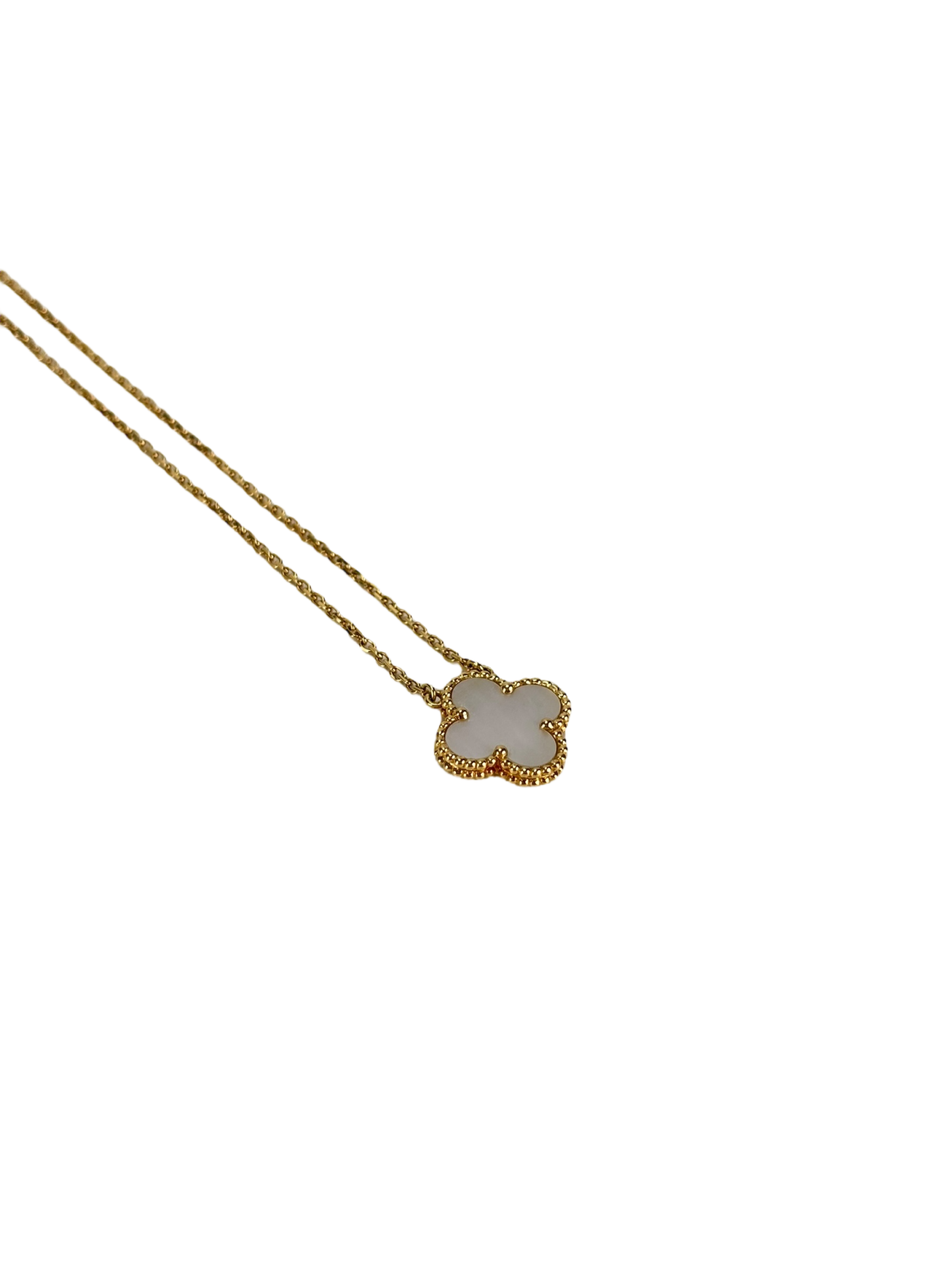 Van Cleef & Arpels - VCA Vintage Alhambra pendant 18K yellow gold Mother-of-pearl