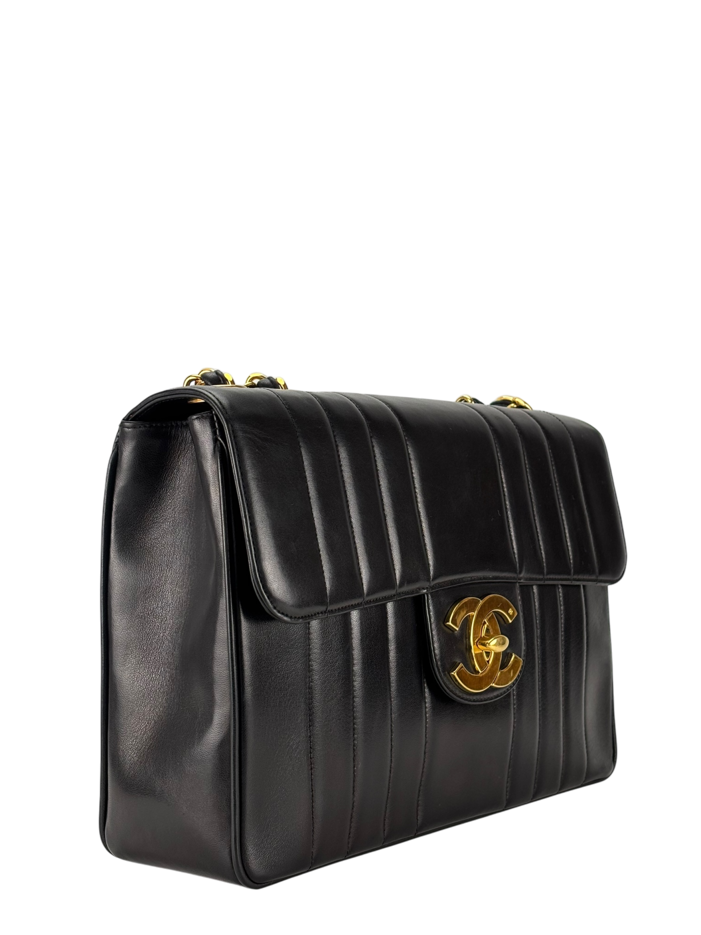 CHANEL - Lambskin Mademoiselle Chain Shoulder Bag