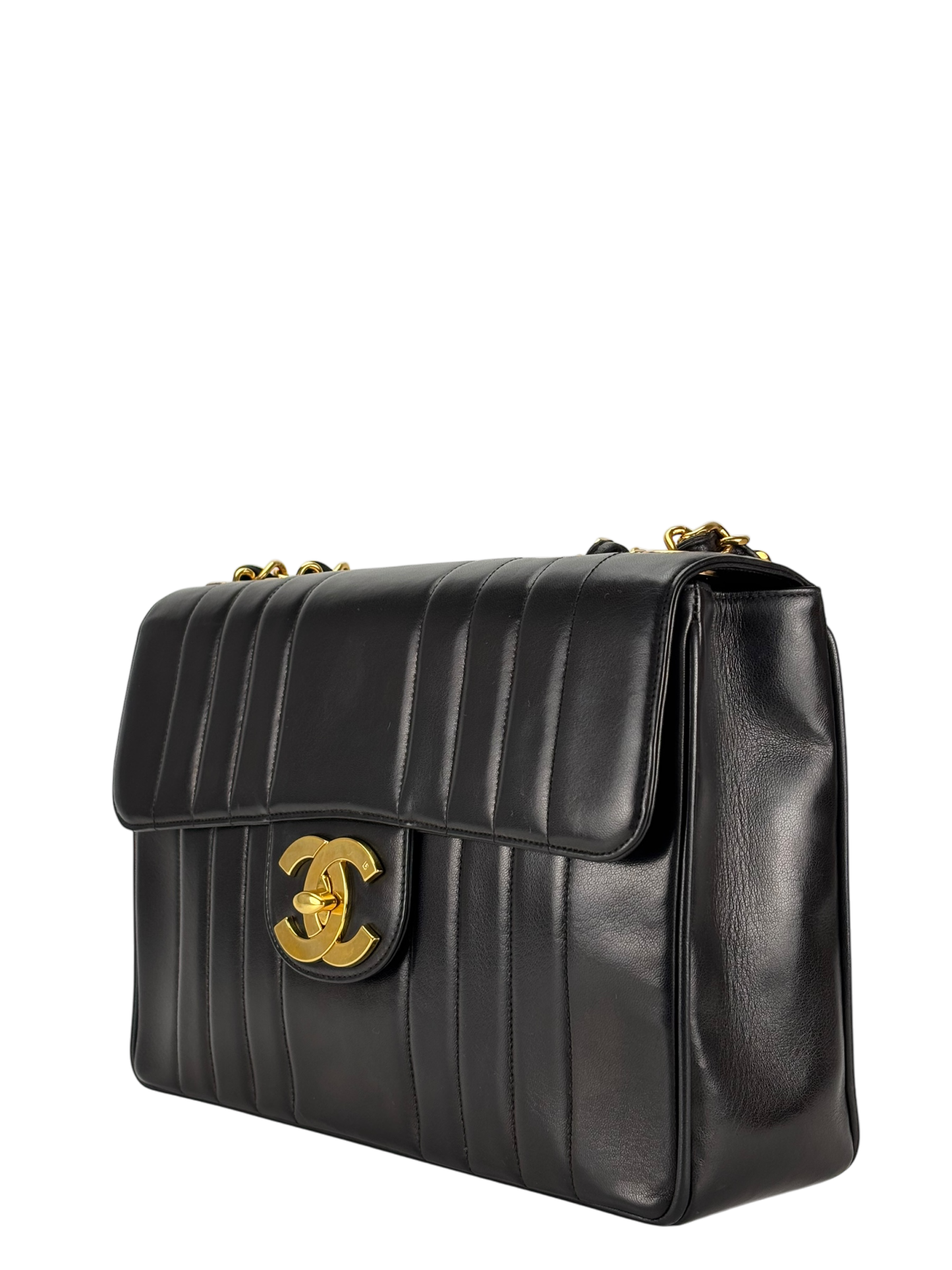 CHANEL - Lambskin Mademoiselle Chain Shoulder Bag