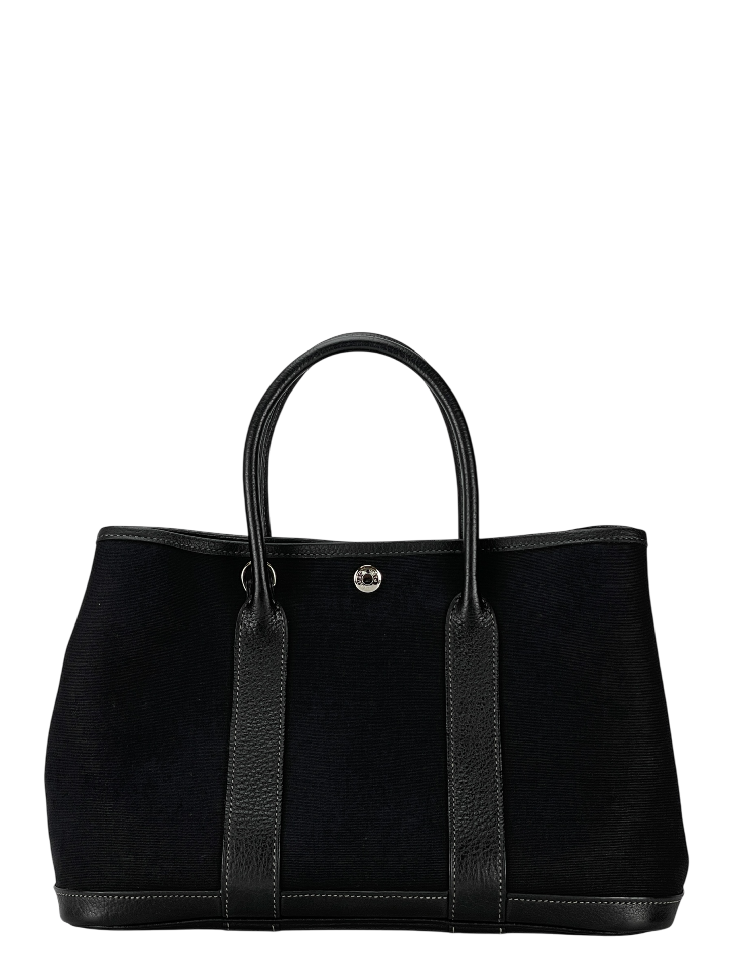 HERMES - Garden Party 30 Black Buffle Skipper Toile