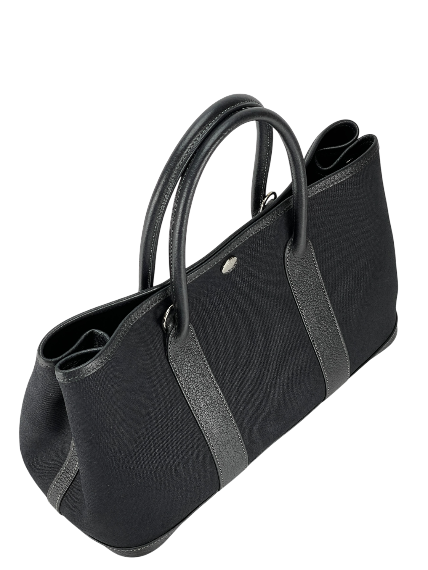 HERMES - Garden Party 30 Black Buffle Skipper Toile