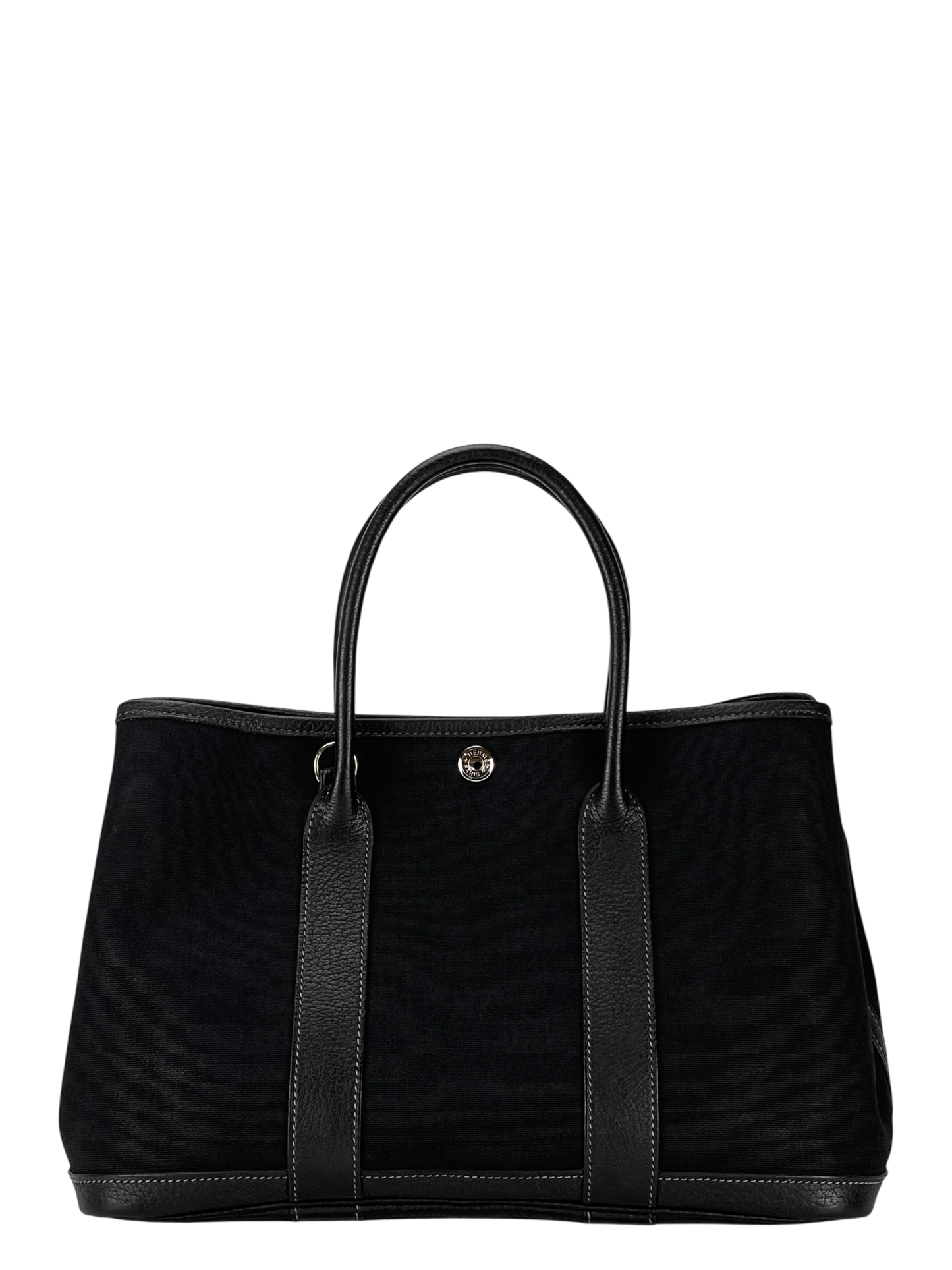 HERMES - Garden Party 30 Black Buffle Skipper Toile