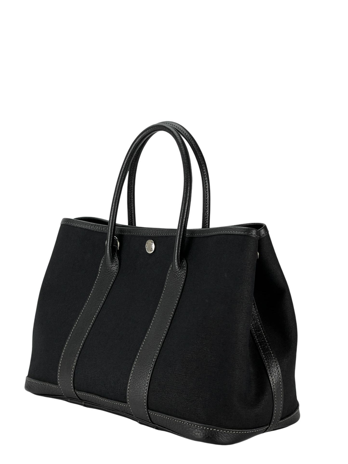 HERMES - Garden Party 30 Black Buffle Skipper Toile
