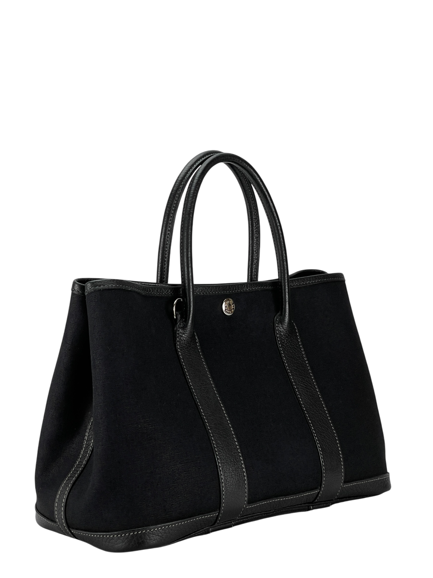 HERMES - Garden Party 30 Black Buffle Skipper Toile