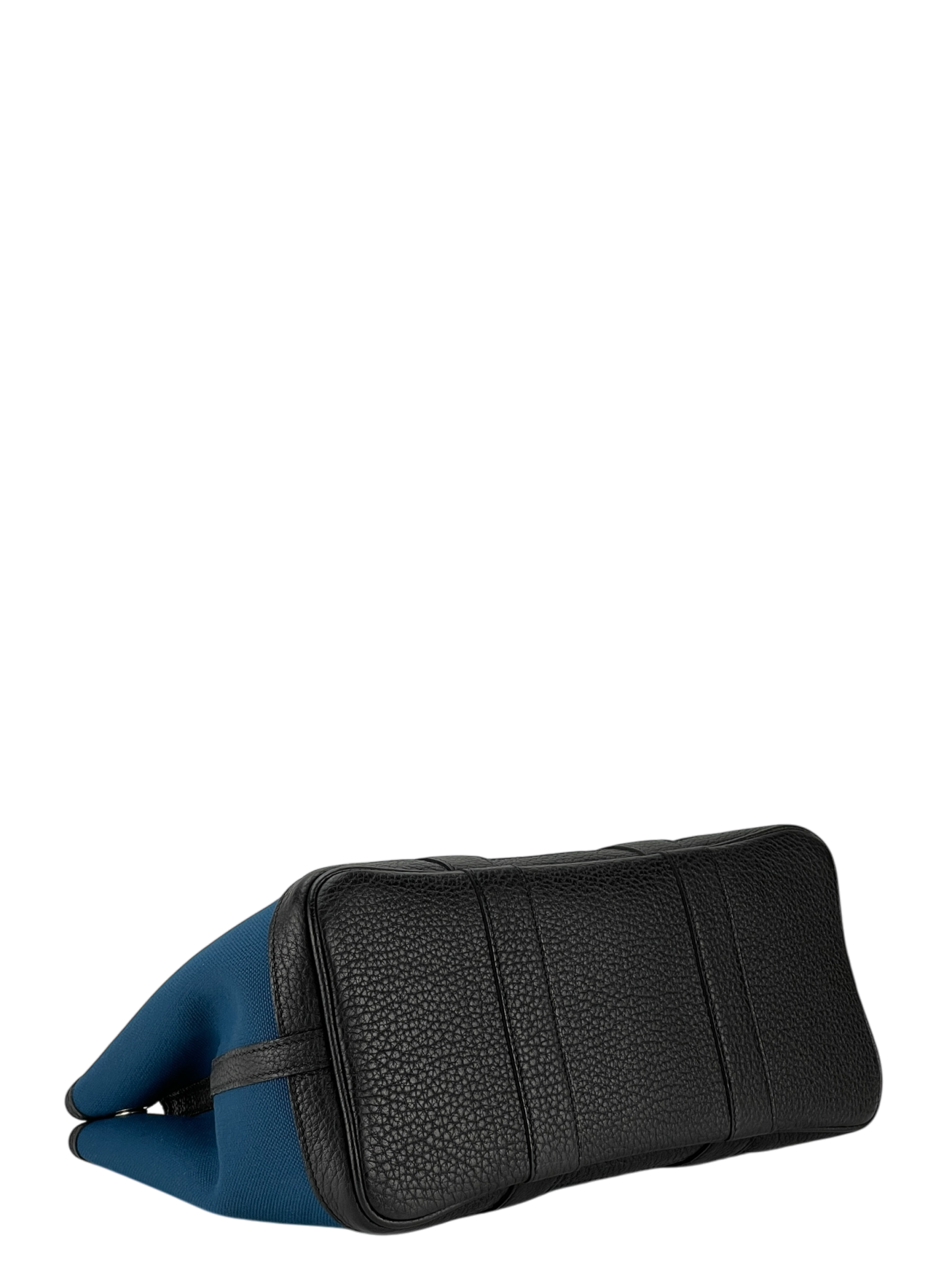 HERMES - Garden Party 30 Grey Black Blue Canvas Toile