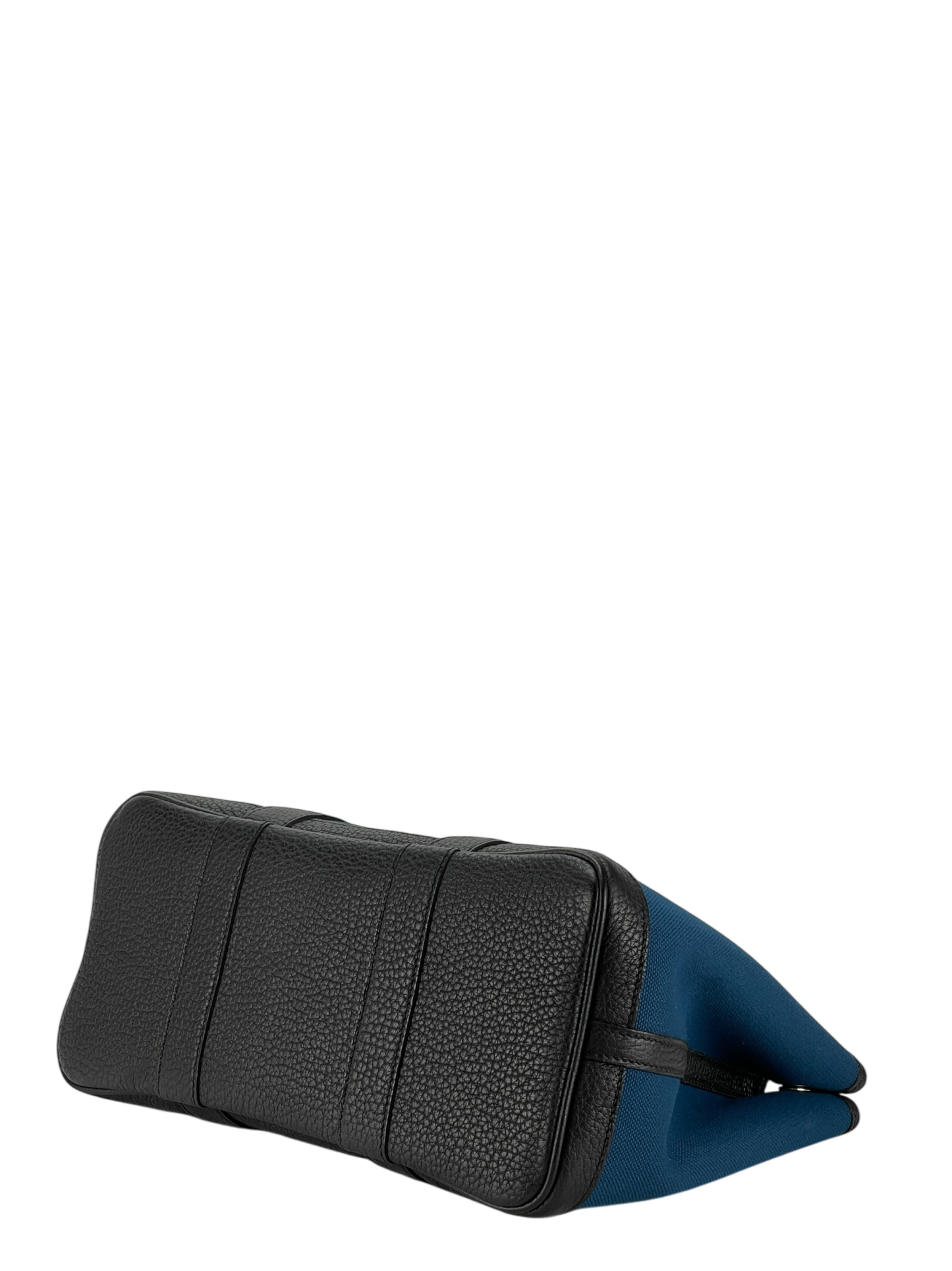 HERMES - Garden Party 30 Grey Black Blue Canvas Toile