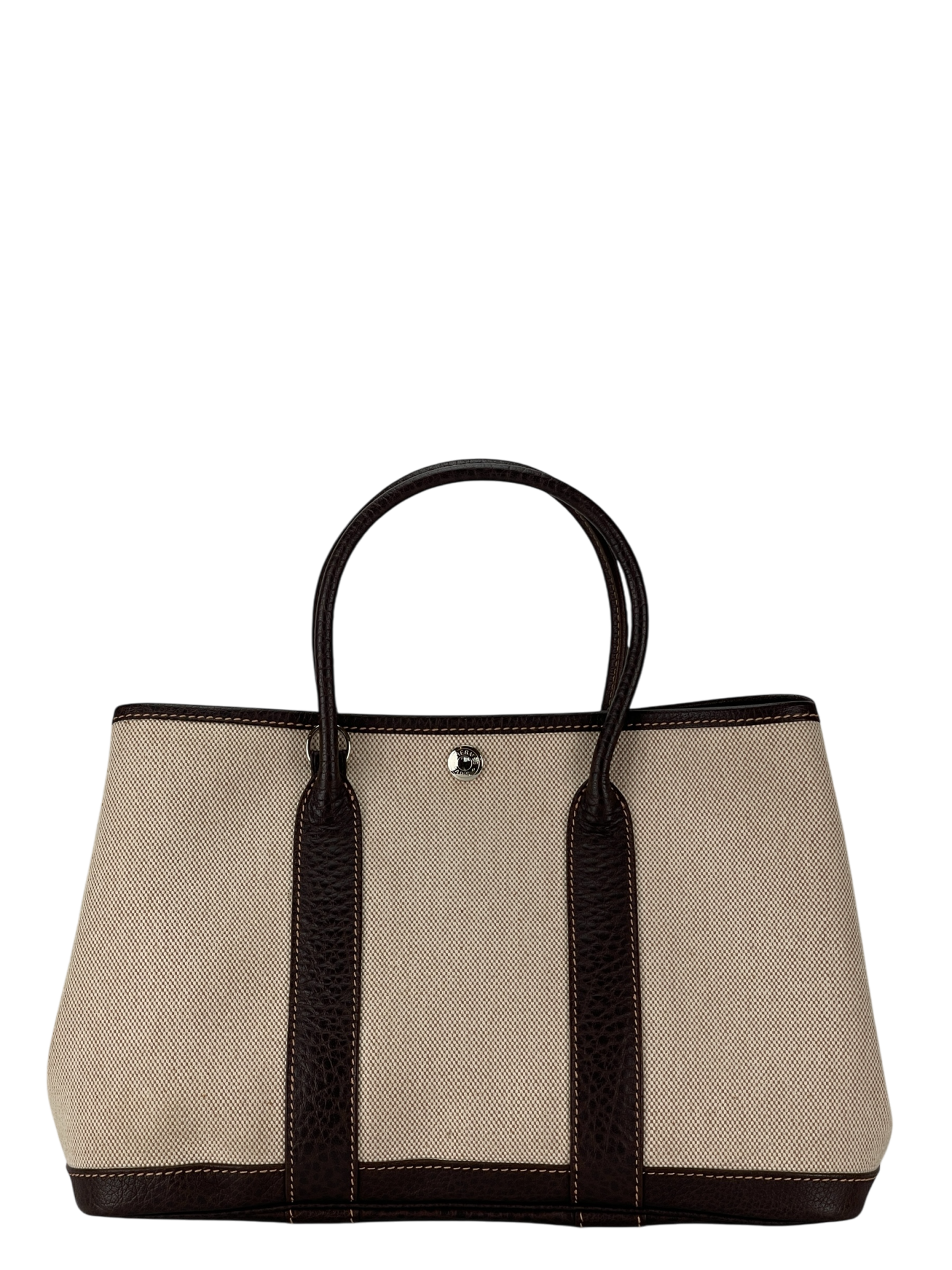 HERMES - Garden Party 30 Beige Buffle Skipper Toile 