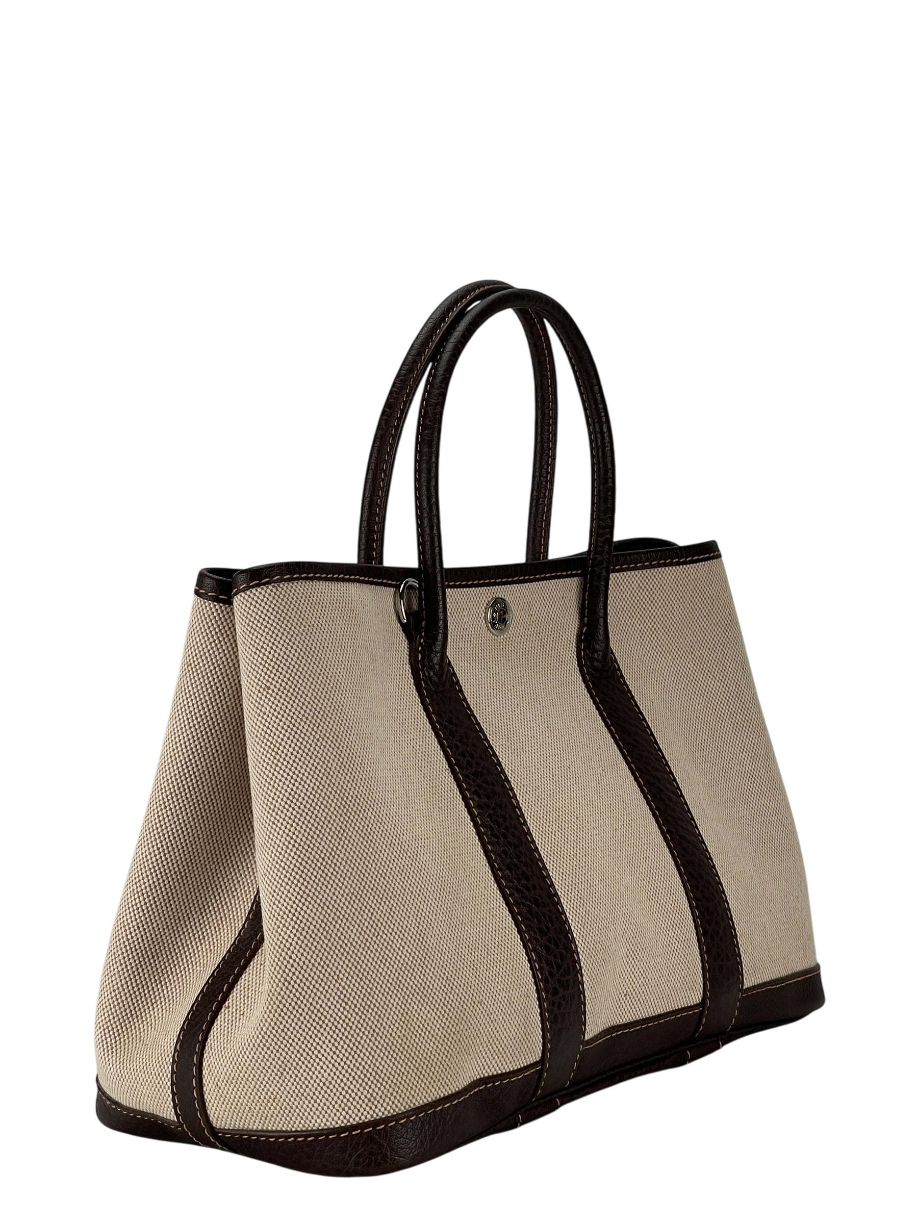 HERMES - Garden Party 30 Beige Buffle Skipper Toile 