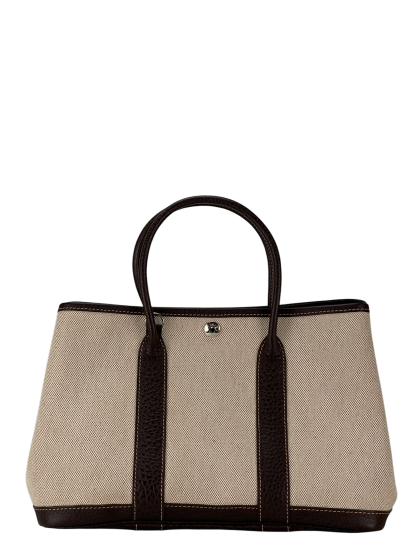 HERMES - Garden Party 30 Beige Buffle Skipper Toile 