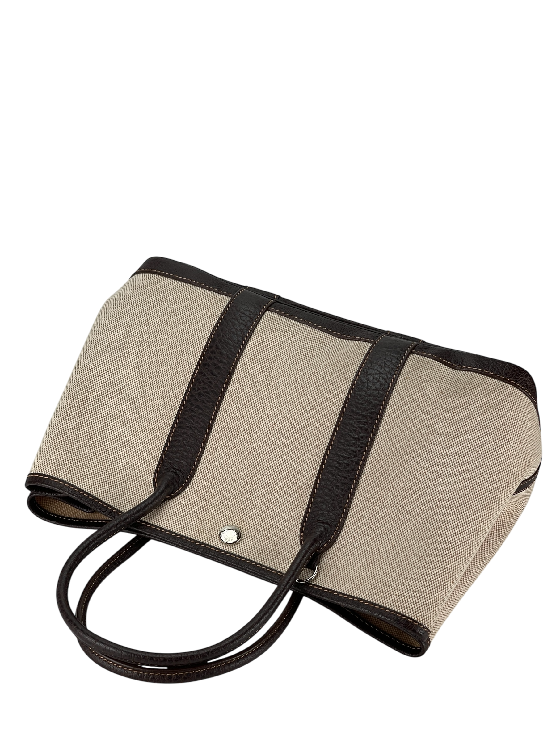 HERMES - Garden Party 30 Beige Buffle Skipper Toile 