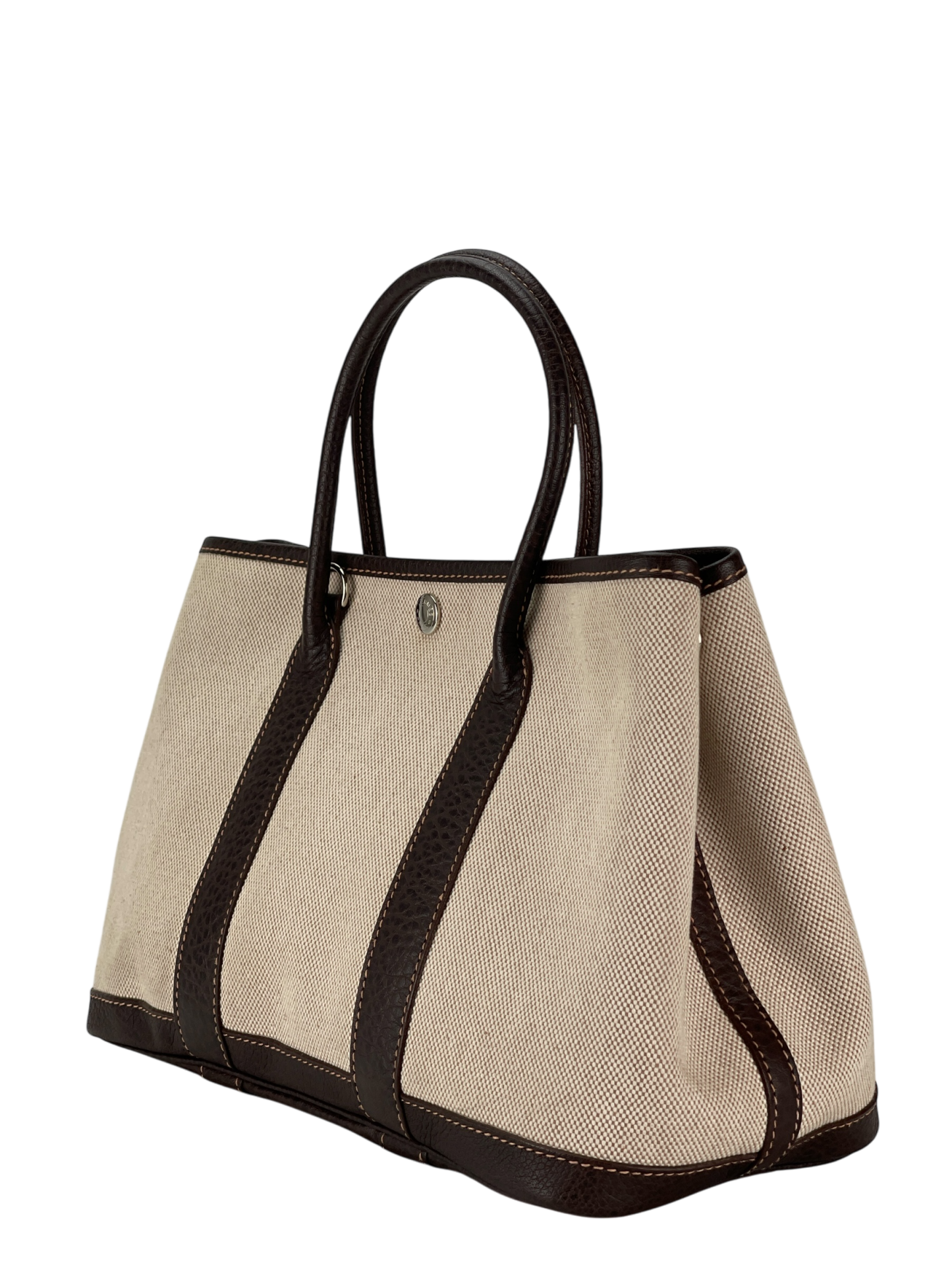 HERMES - Garden Party 30 Beige Buffle Skipper Toile 